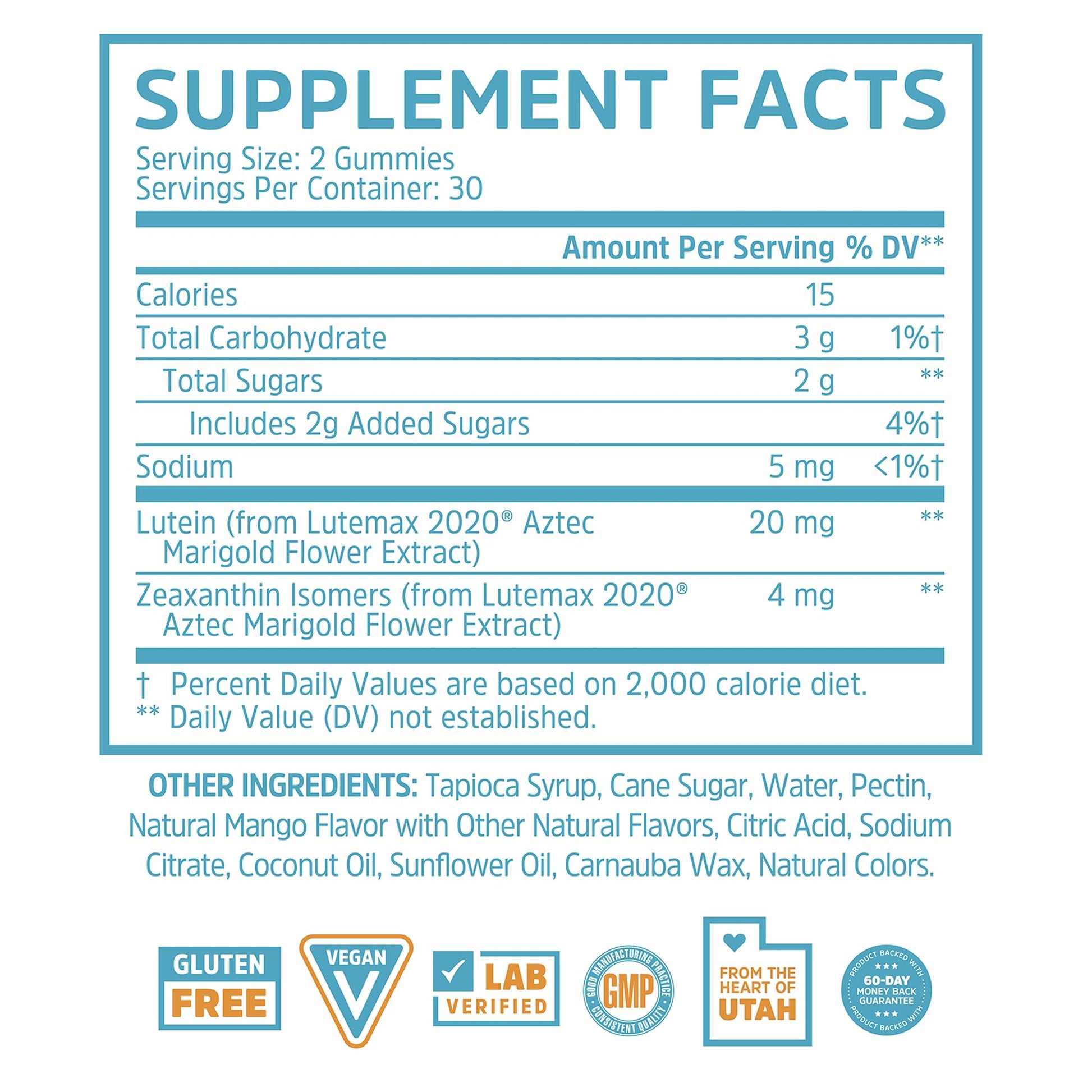 Zhou Screen Eyes Gummies - Lutein Gummies for Eye Health, Lutein and Zeaxanthin for Adults & Kids, Supports Eyesight, Blue Light Vision Health Formula - 60 Count ZHOU buy supplements canada
