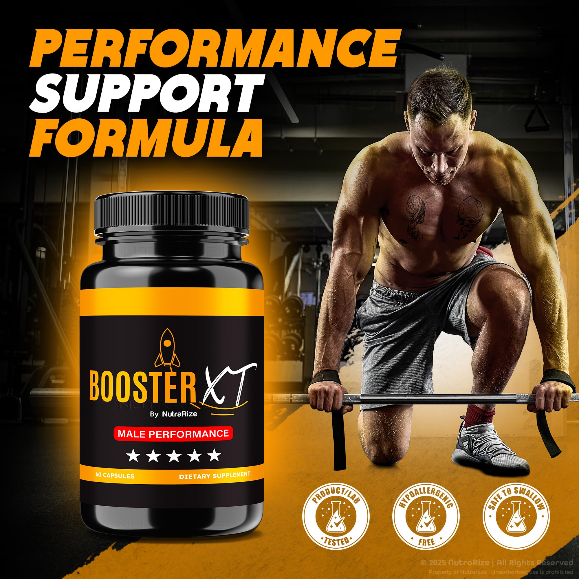 NutraRize Booster XT for Men, Male Enhancing Capsules, Premium Formula to Support Daily Energy & Peak Performance, Multivitamin Pills for Overall Health, BoosterXT Reviews (60 Capsules) NutraRize buy supplements canada