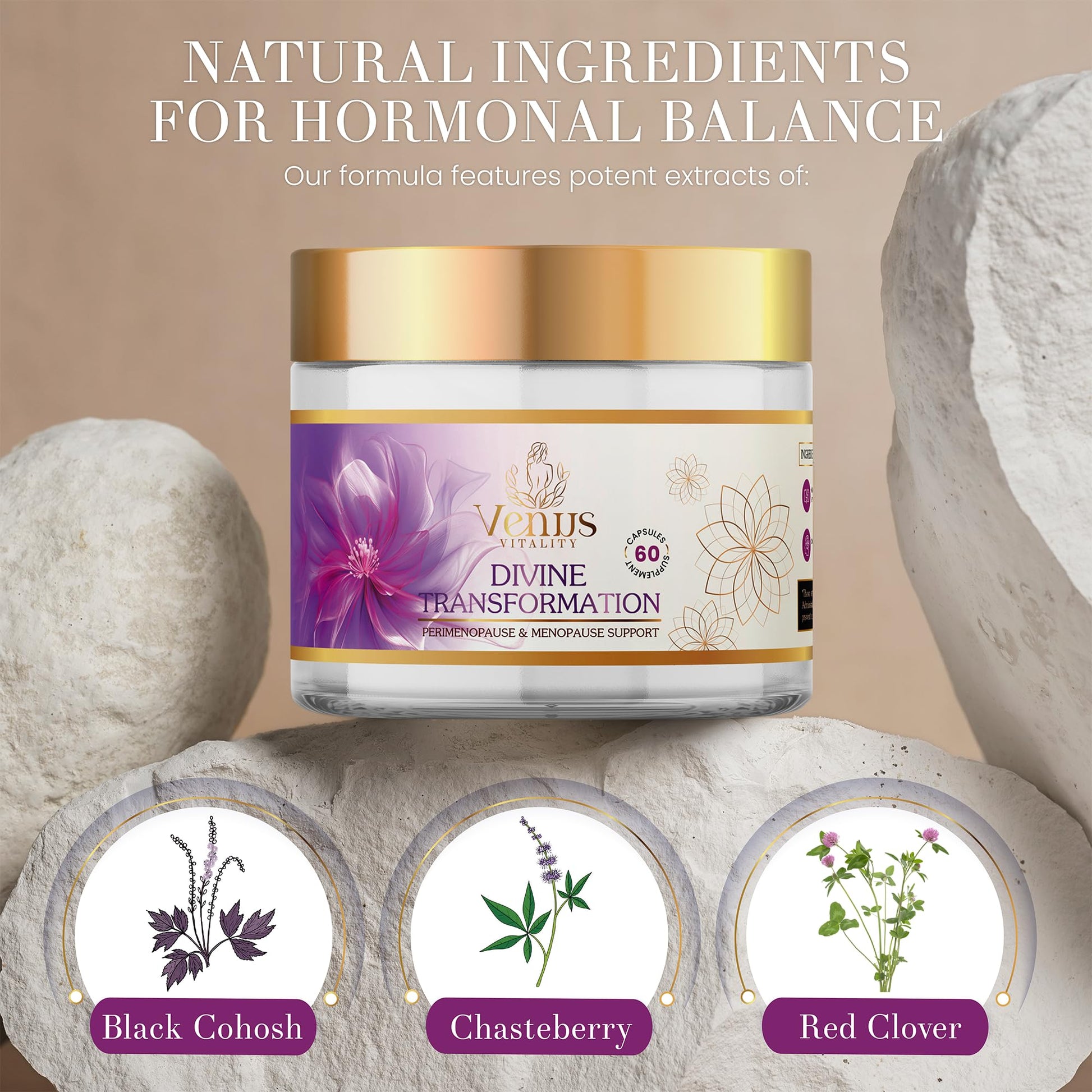 Menopause Supplements for Women - Female Hormone Balance & Immune Support - Mood Swings & Restful Sleep - Valerian Root & Saw Palmetto - Black Cohosh for Menopause Hot Flashes Relief - 60 Capsules Venus Vitality buy supplements canada