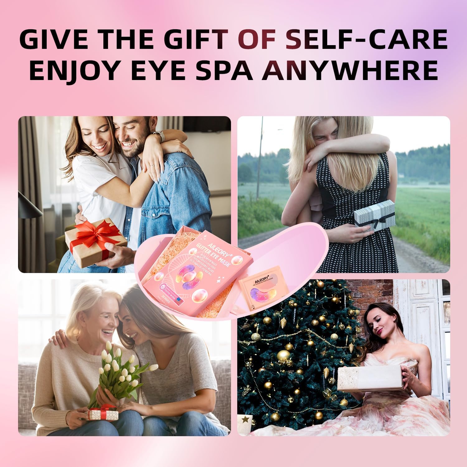 AILEORY Under Eye Patches (24 Pairs) - Tri-color Glitter Eye Gel Pads for Dark Circles, Puffy Eyes, Under eye Bags, Wrinkles AILEORY buy supplements canada