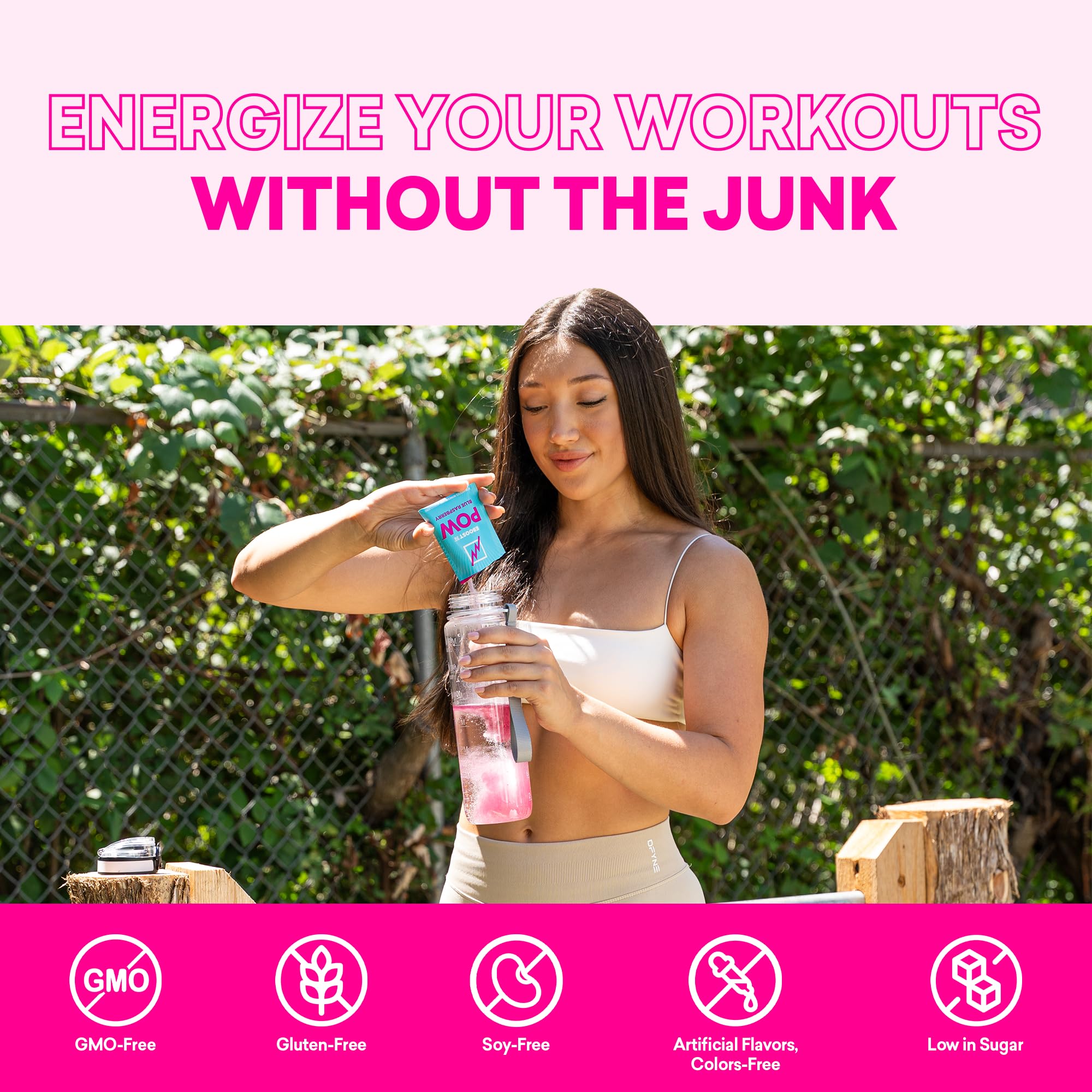 EBOOST POW Natural Pre Workout Powder – 20 Servings - Blue Raspberry - A PreWorkout Supplement for Performance, Joint Mobility Support, Energy - Men and Women EBOOST buy supplements canada
