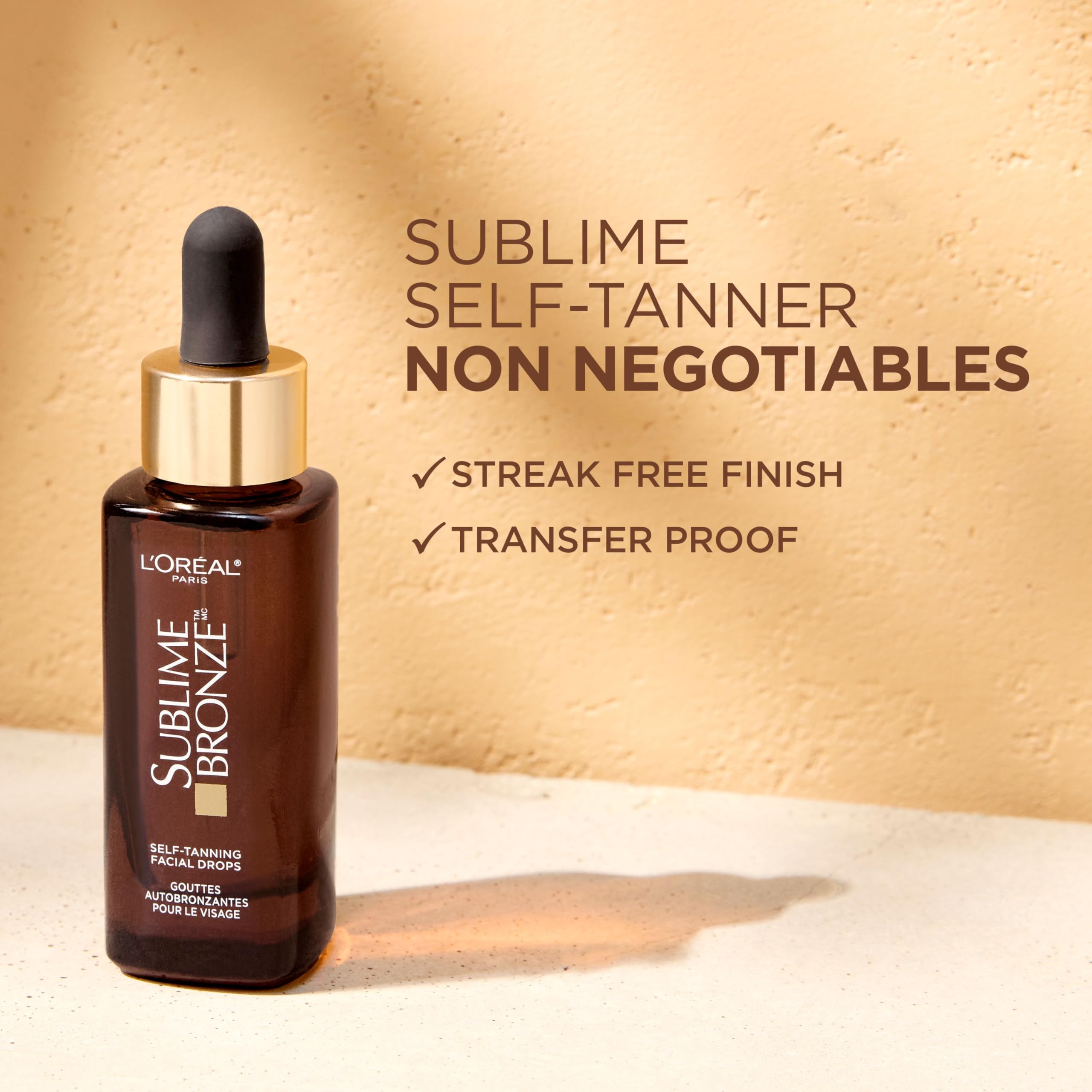 L'Oreal Paris Sublime Bronze Self Tanning Facial Drops with Hyaluronic Acid, Gradual Tan, Fragrance-Free, 1 fl. Oz L'Oreal Paris buy supplements canada