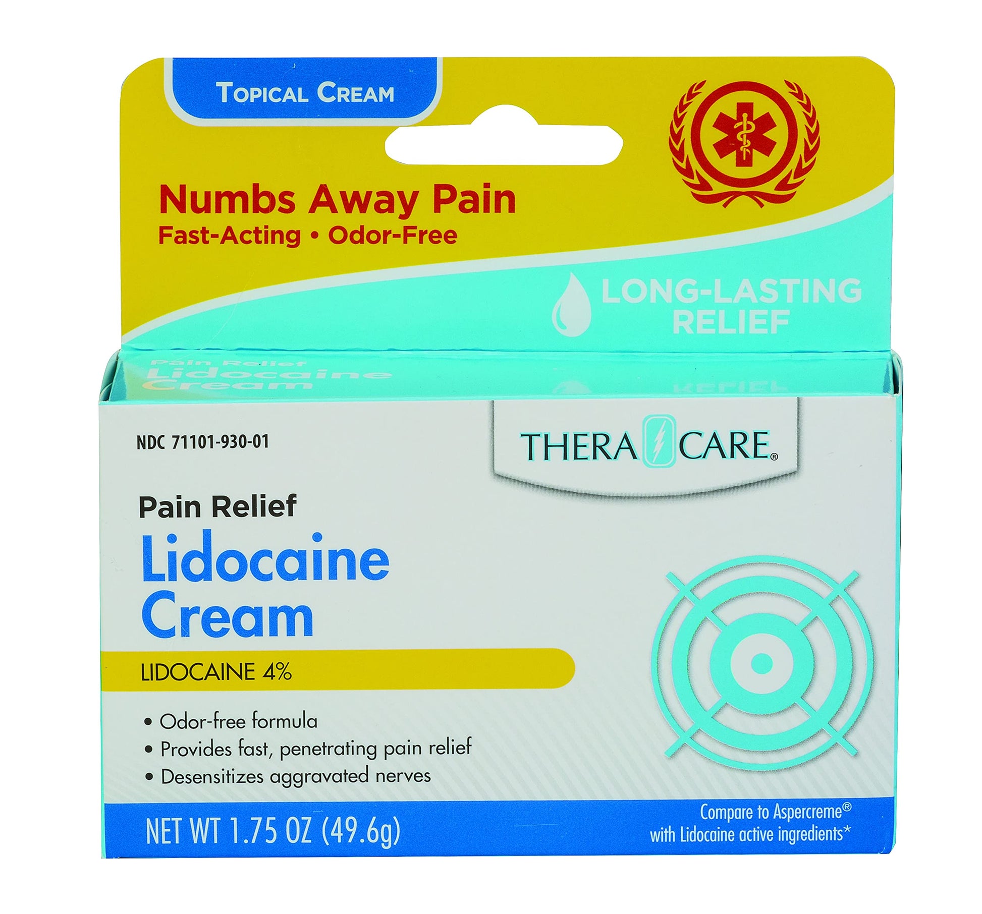 Thera|Care Maximum Strength OTC Lidocaine Cream | Numbs Away Pain | Long-Lasting Relief | Non-Greasy | 1.75 Oz Thera Care buy supplements canada