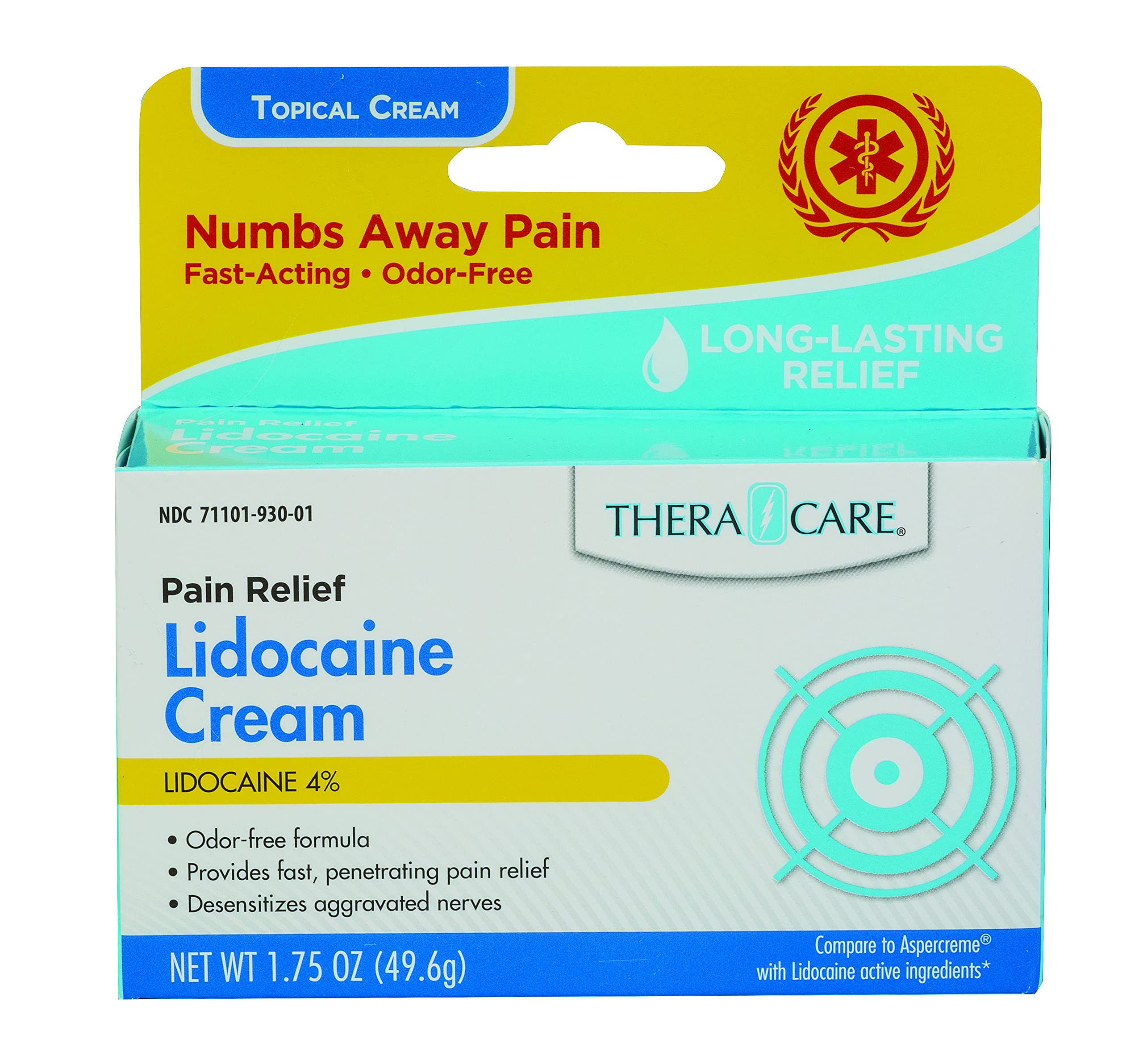 Thera|Care Maximum Strength OTC Lidocaine Cream | Numbs Away Pain | Long-Lasting Relief | Non-Greasy | 1.75 Oz Thera Care buy supplements canada