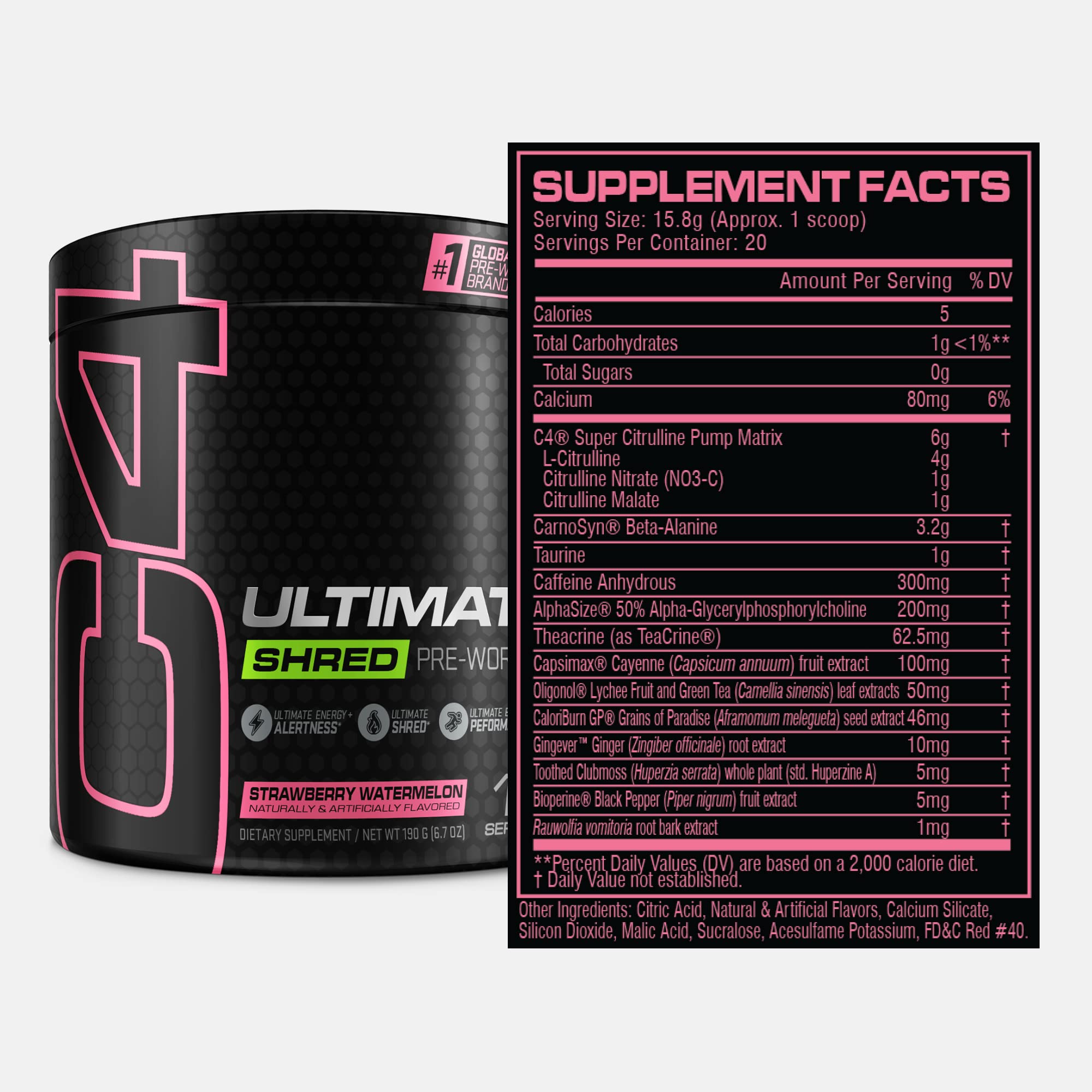 Cellucor C4 Ultimate Shred Pre Workout Powder, Fat Burner for Men & Women, Weight Loss Cellucor buy supplements canada