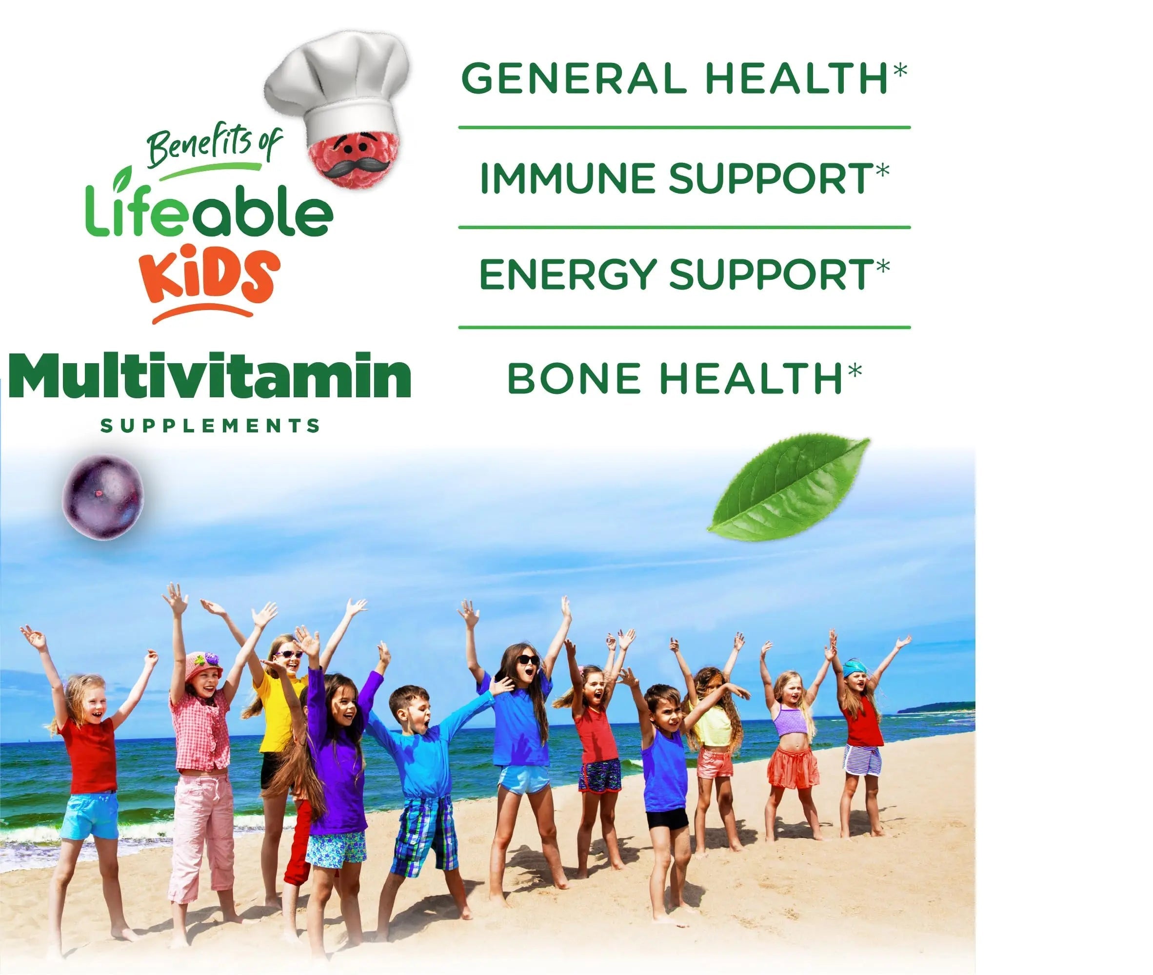 Lifeable Multivitamin & Multimineral with Iron Chewables for Kids – Vegetarian – Gluten Free Vegetarian – Great Tasting Doctors Orders buy supplements canada