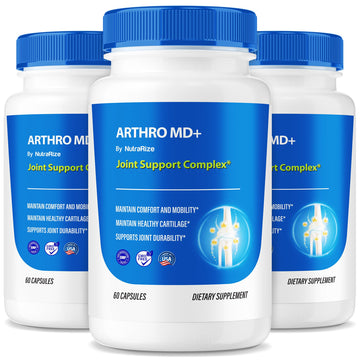 NutraRize (3 Pack) Arthro MD+ Capsules, Official Arthro MD Joint Support, All Natural Formula to Support Flexibility and Mobility, Premium Pills for Healthy Joints, Arthro M D Review (180 Capsules) NutraRize buy supplements canada
