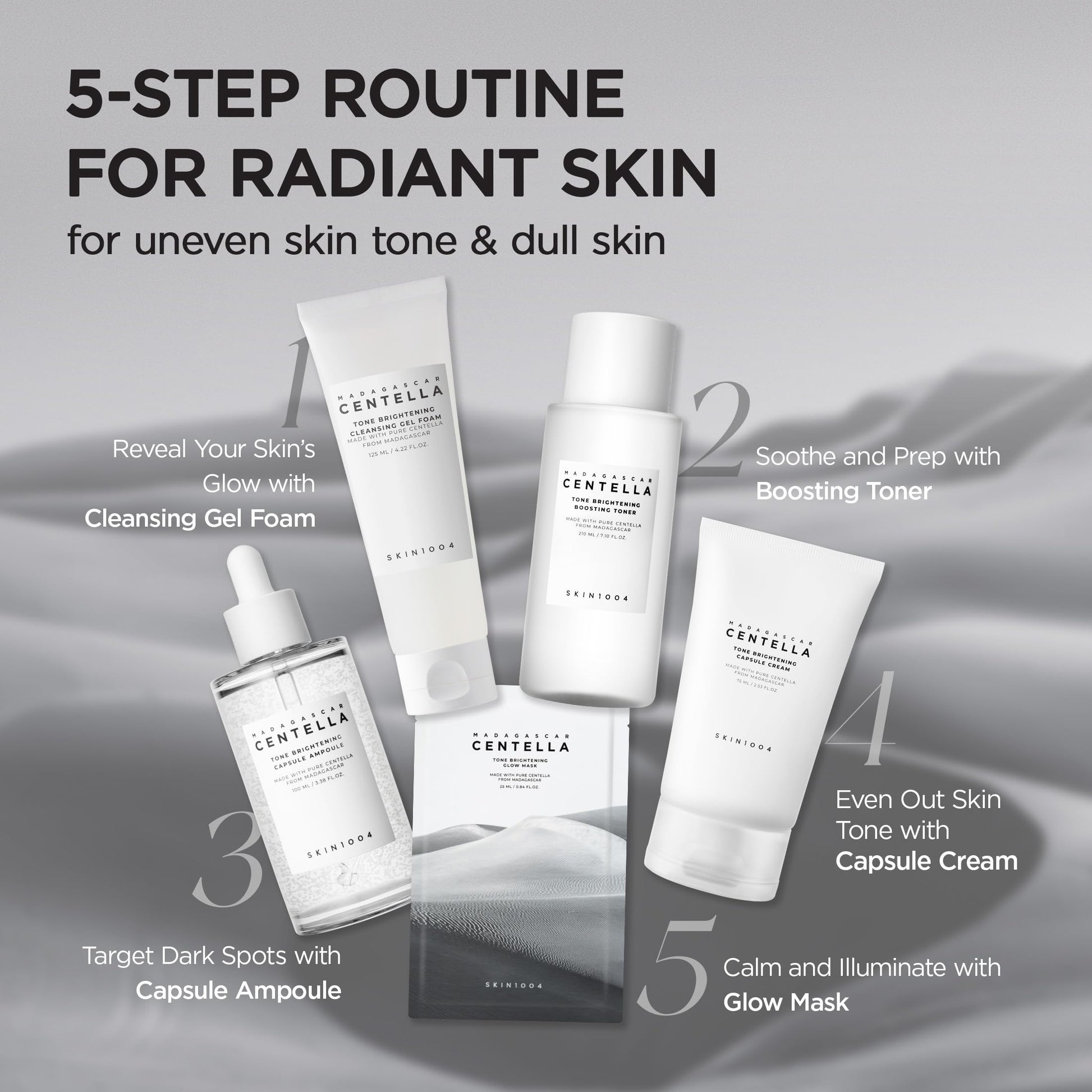SKIN1004 Tone Balancing Capsule Ampoule, Niacinamide & Centella Serum for Face, Korean Hydrating Facial Serum for Unevne Skin Tone SKIN1004 buy supplements canada