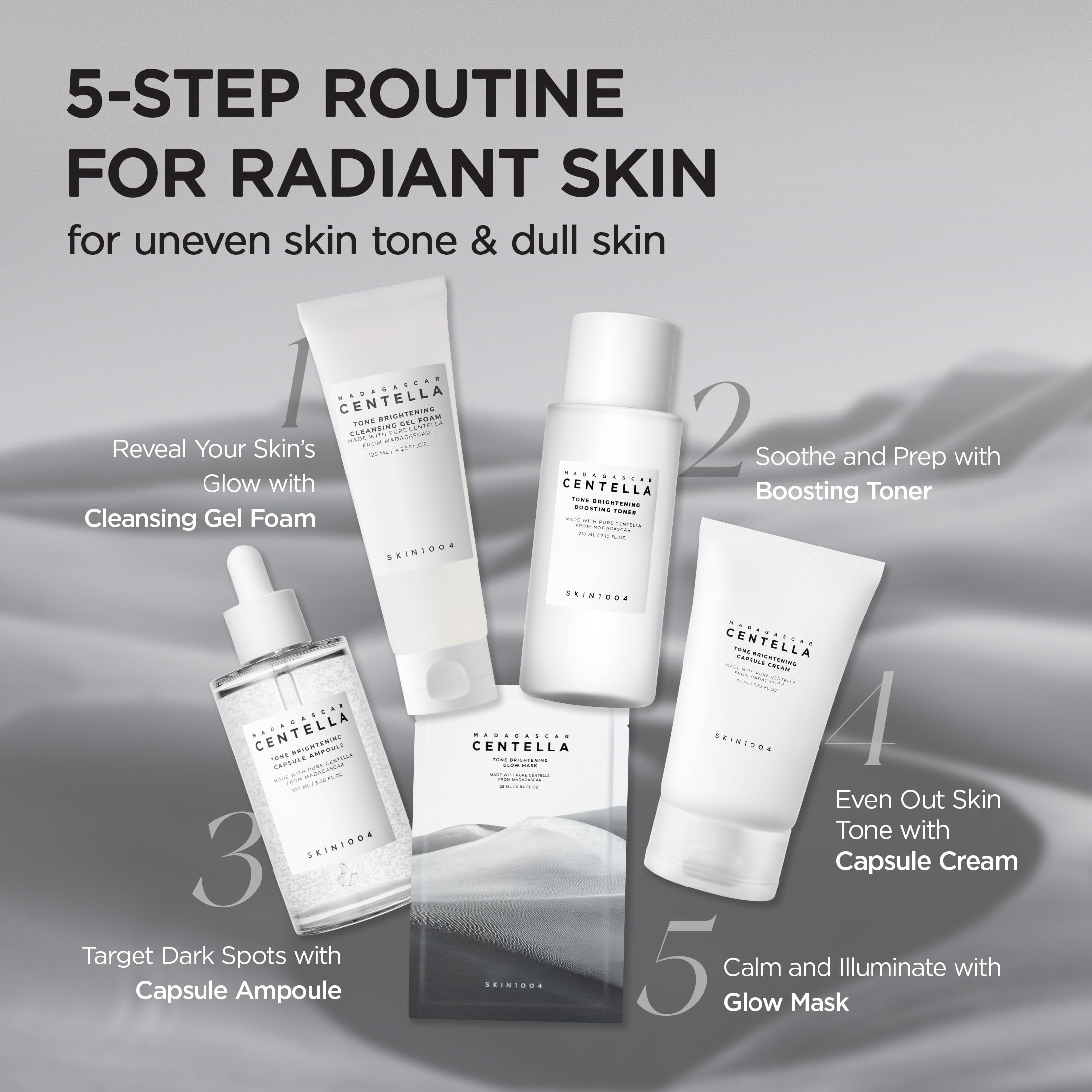 SKIN1004 Tone Balancing Capsule Ampoule, Niacinamide & Centella Serum for Face, Korean Hydrating Facial Serum for Unevne Skin Tone SKIN1004 buy supplements canada
