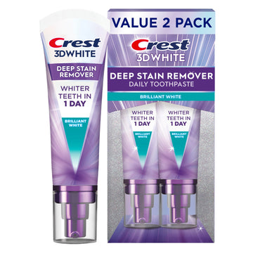 Crest 3DWhite Brilliance Deep Stain Remover Brilliant White Toothpaste - 3.1oz/2pk Crest buy supplements canada
