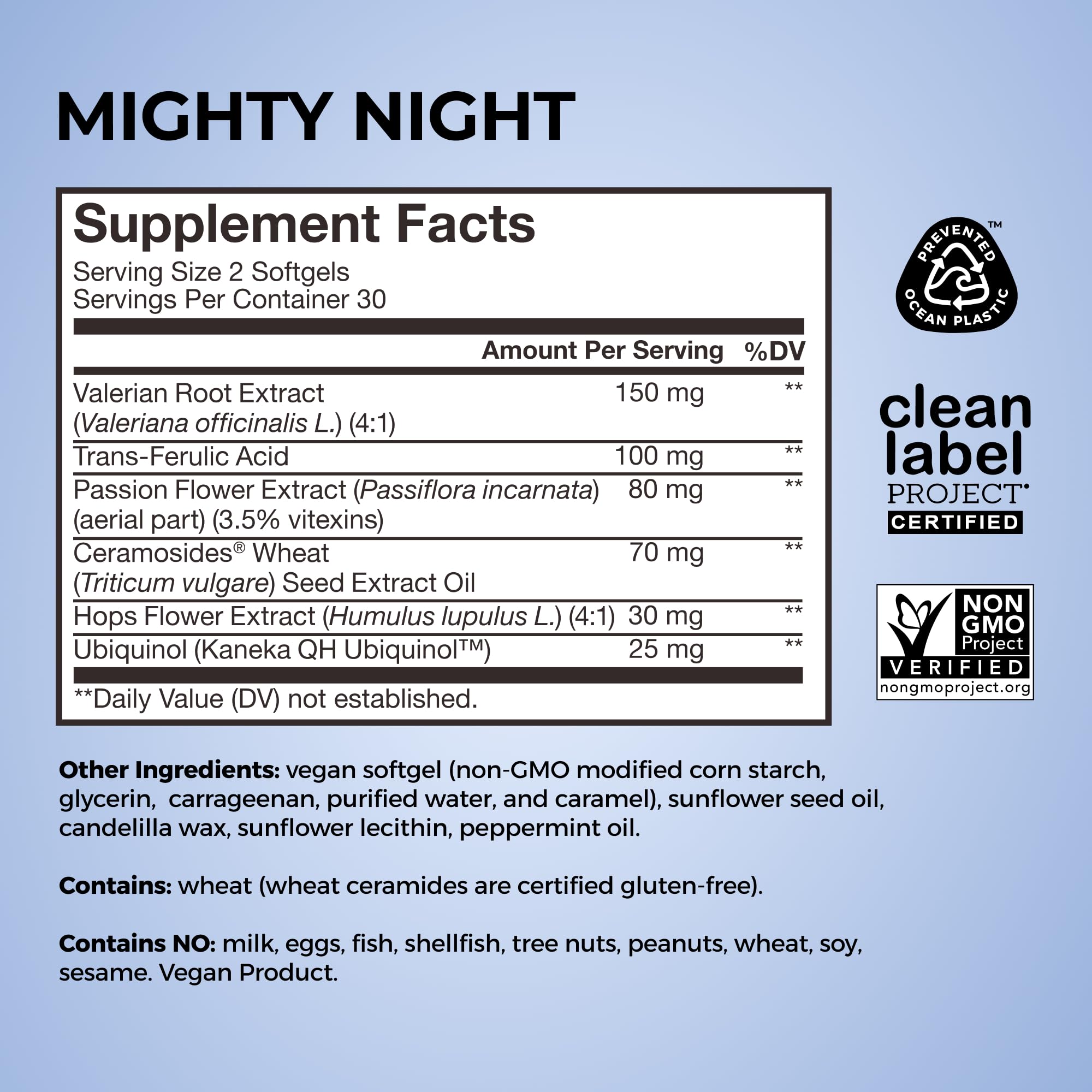 HUM Mighty Night Nighttime Sleep Supplement for Skin Care, CoQ10, Valerian Root & Ferulic Acid to Support Cell Turnover, Skin Vitamins for Women and Men, Overnight Beauty Vitamins, 60 Vegan Softgels HUM buy supplements canada