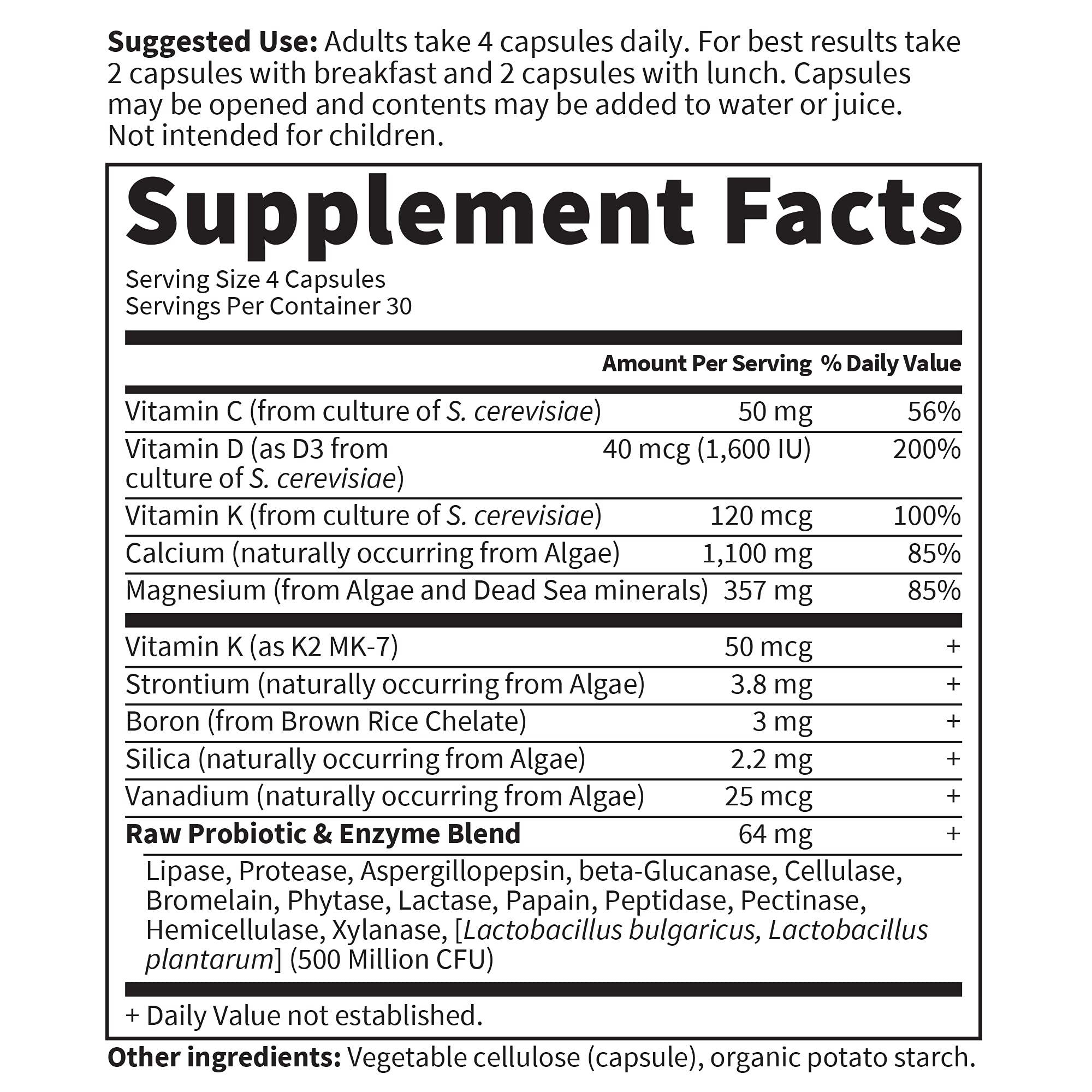 Garden of Life Raw Calcium Supplement for Women and Men - Vitamin Code Made from Whole Foods with Magnesium, K2, Vitamin D3 and Vitamin C Garden of Life buy supplements canada