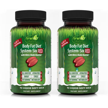 Irwin Naturals Body Fat Diet System-Six RED - 72 Liquid Soft-Gels, Pack of 2 - 6-in-1 Formula Irwin Naturals buy supplements canada