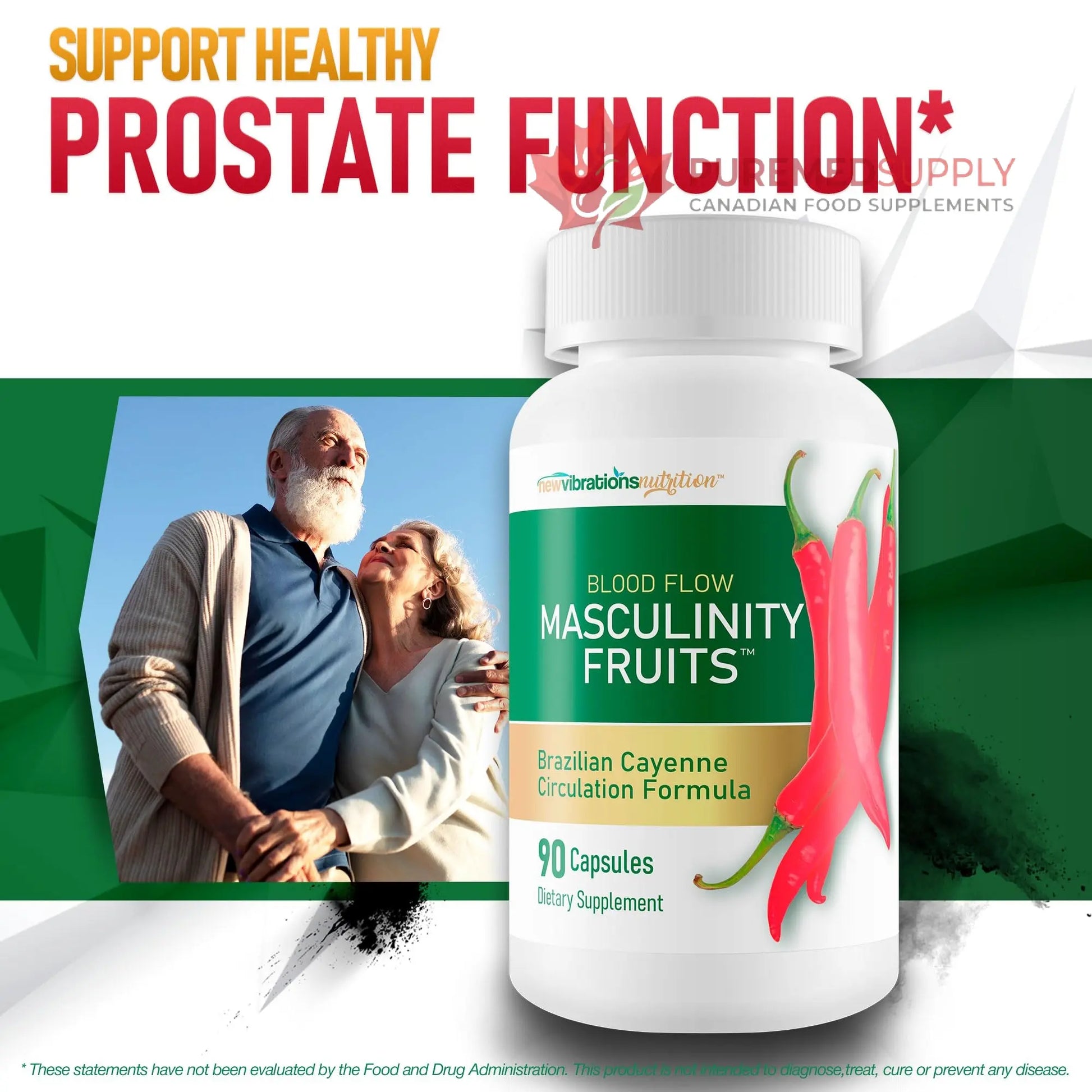Masculinity Fruits for Bloodflow - Our Best Brazilian Blood Circulation Supplements for Men - Boost Blood Flow Circulation Supplement - Cayenne Pepper Pills Gingko Biloba Blood Flow Vitamins for Men New Vibrations Nutrition buy supplements canada