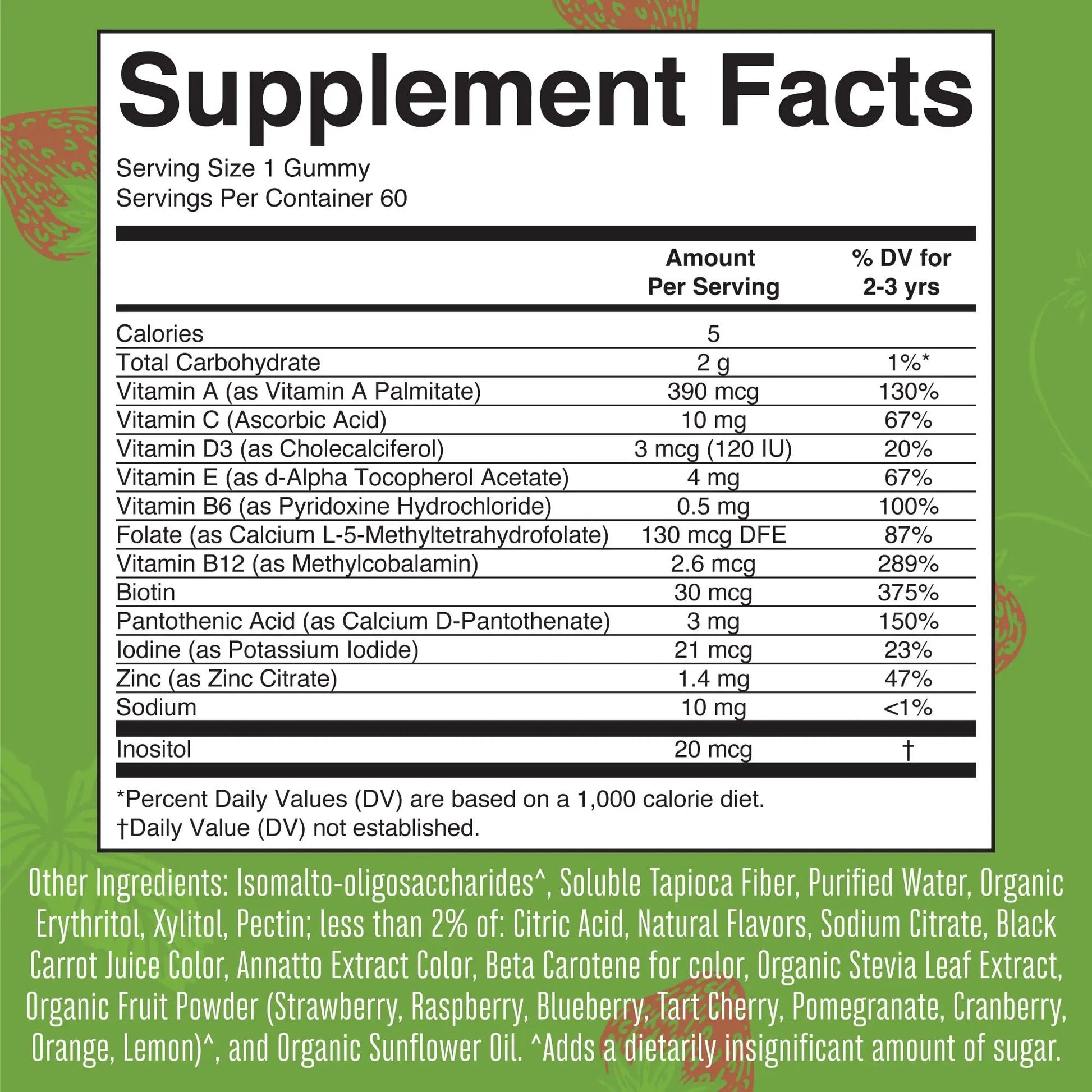 MaryRuth Organics Sugar Free Vitamin Gummies for Kids Age 2 | 2 Month Supply Multivitamin with Vitamin C, D3, Zinc | 1 Gummy Per Day | Toddler Vitamins MaryRuth Organics buy supplements canada