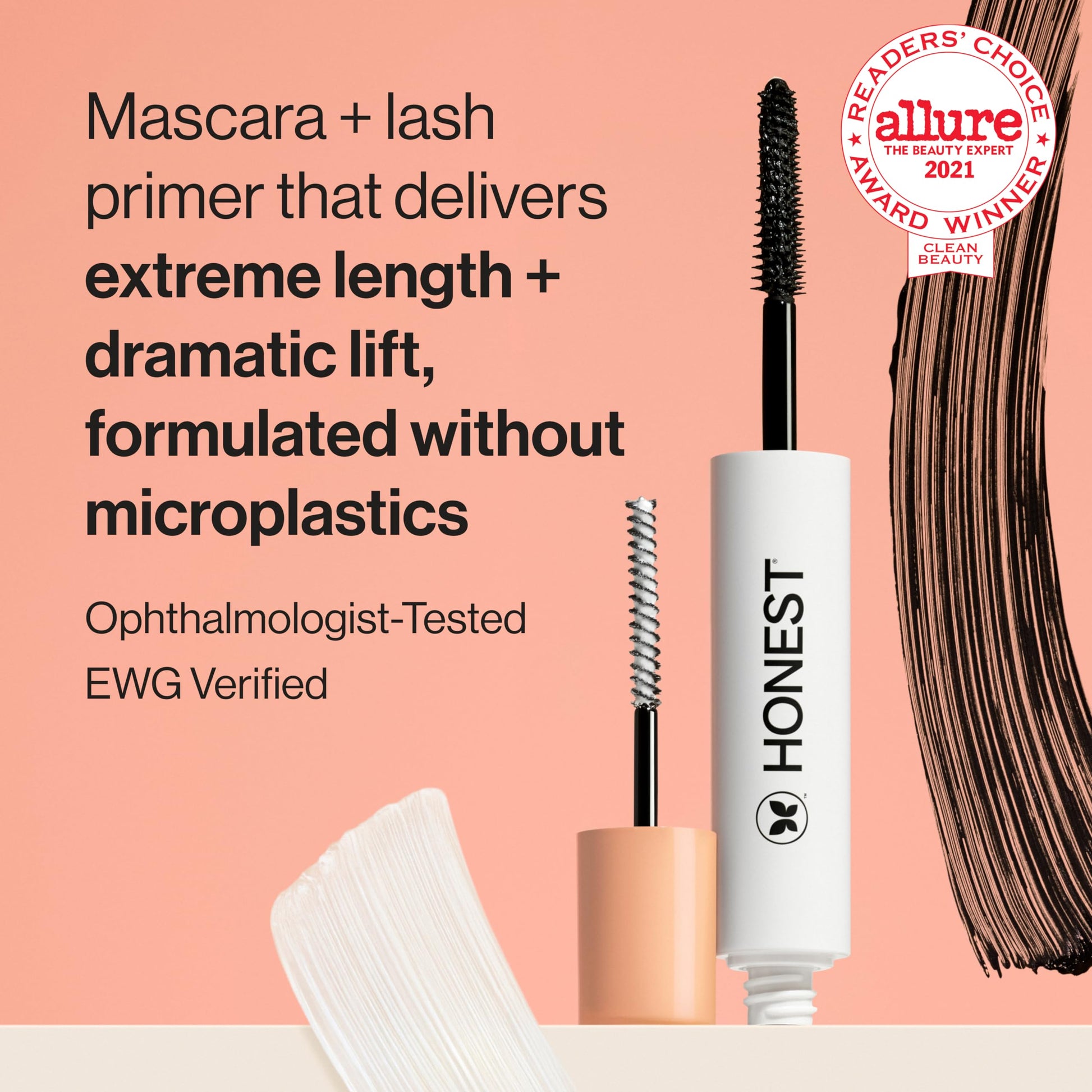 Honest Beauty 2-in-1 Extreme Length Clean Mascara + Lash Primer | Lengthening + Volumizing | Cruelty Free + Safe for Sensitive Eyes | Black, .27 fl oz Honest Beauty buy supplements canada