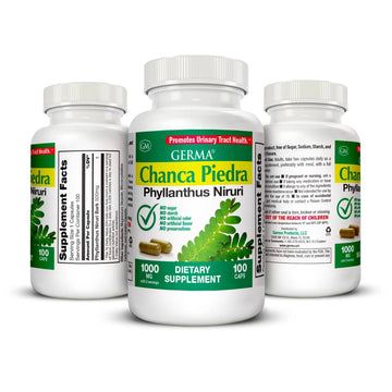 Germa Chanca Piedra Supplement – 500mg Phyllanthus Niruri – Traditional Stone Breaker Herb for Urinary & Kidney Support – Rainforest Botanical – 100% Natural Vegan Capsules, 100 Count Germa buy supplements canada