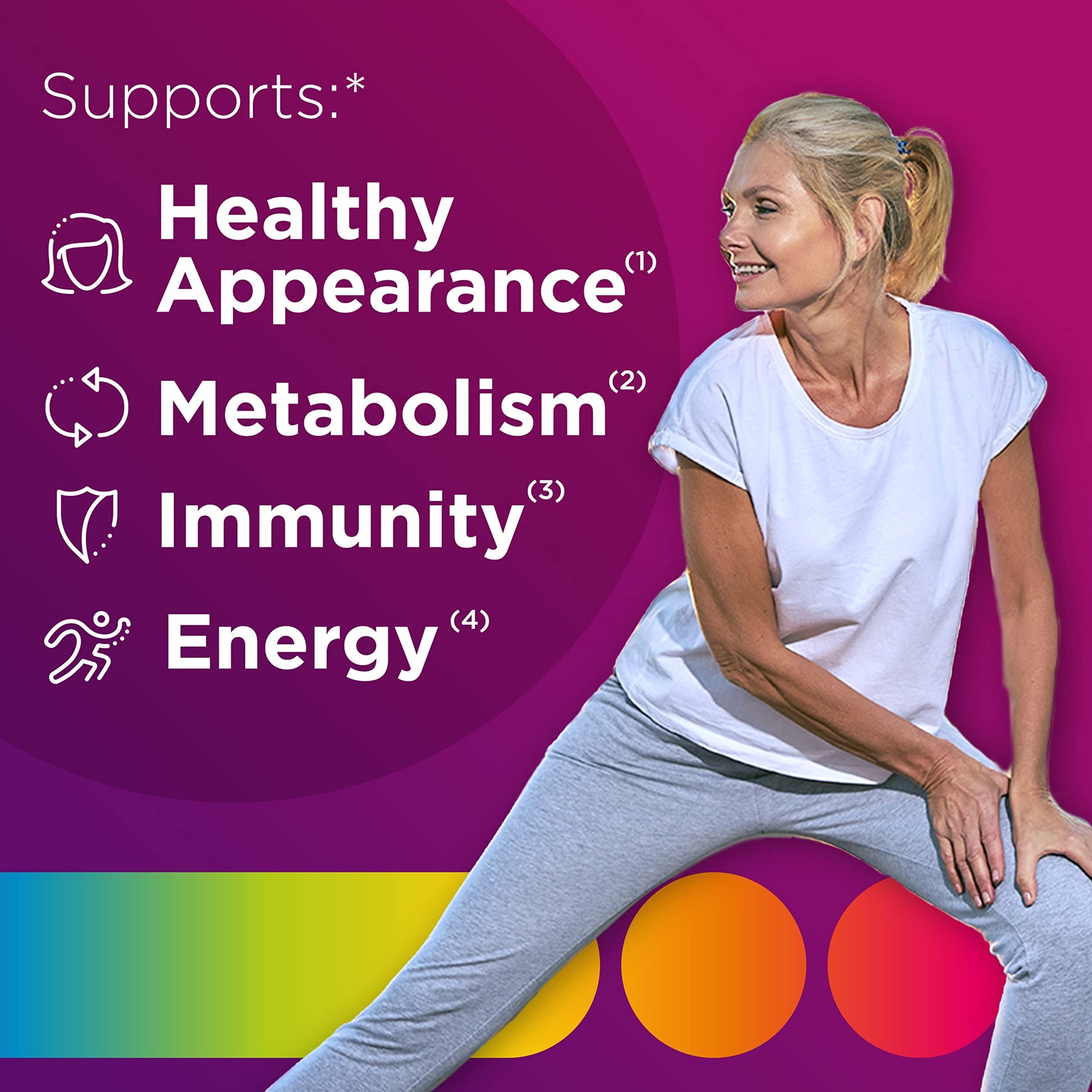 Centrum MultiGummies Gummy Multivitamin for Women, Multivitamin/Multimineral Supplement with Vitamin D3, B and Antioxidants Centrum buy supplements canada