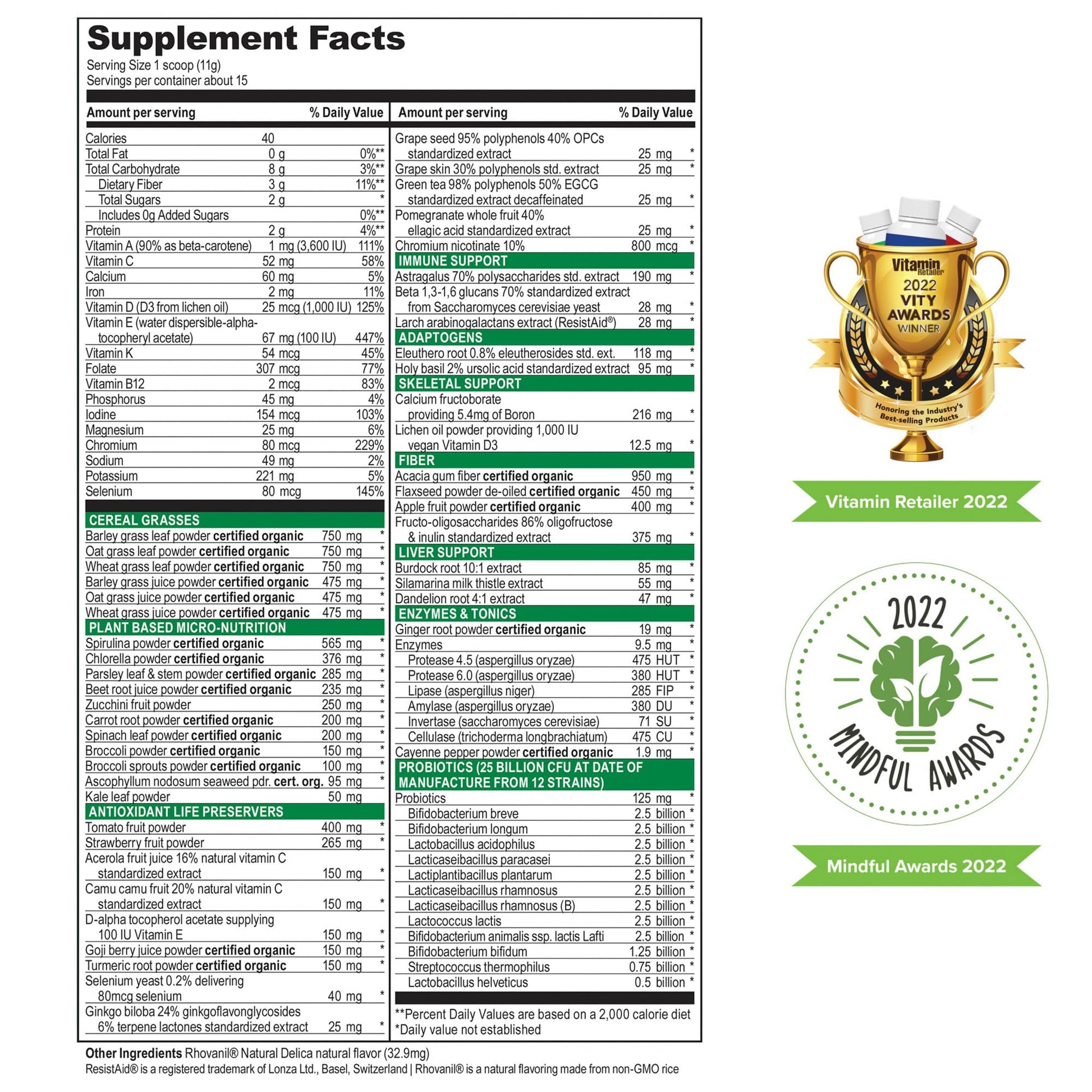 Vibrant Health, Green Vibrance, Vegan Superfood Powder, 15 Servings Vibrant Health buy supplements canada