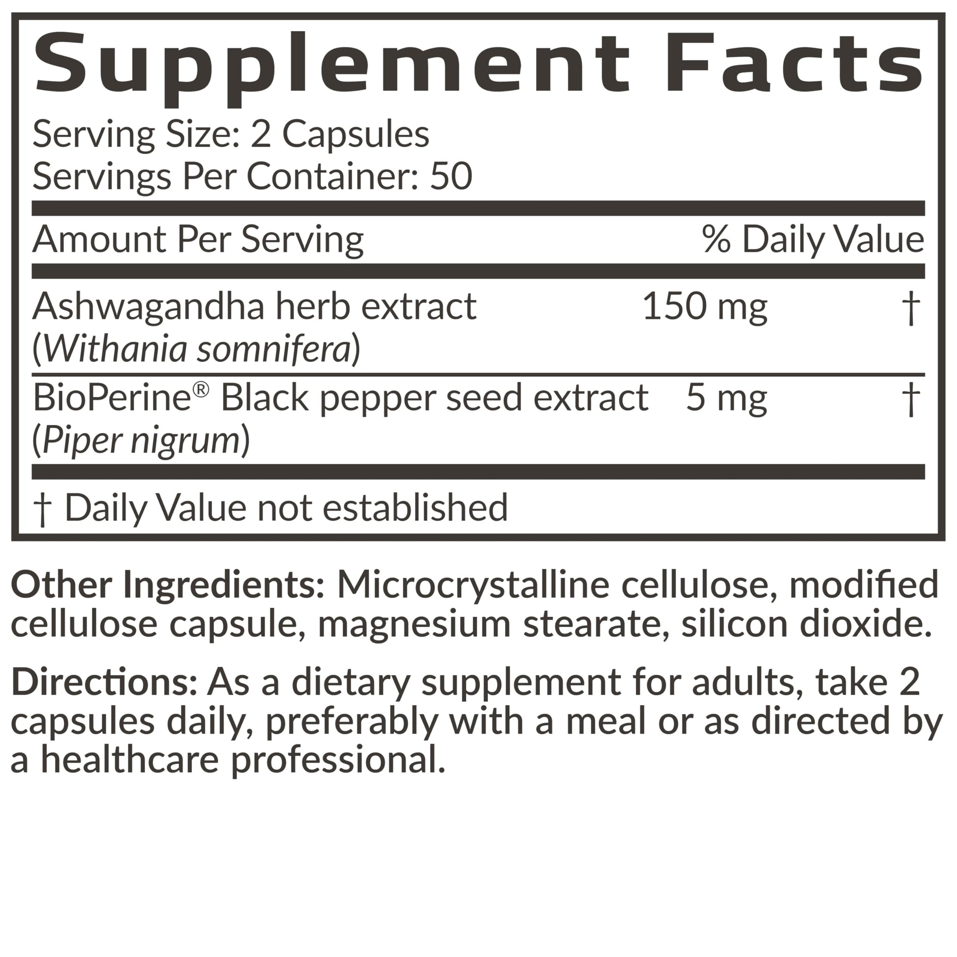 Futurebiotics Ashwagandha Extra Strength Stress & Mood Support with BioPerine - Non GMO Formula, 100 Vegetarian Capsules Futurebiotics buy supplements canada