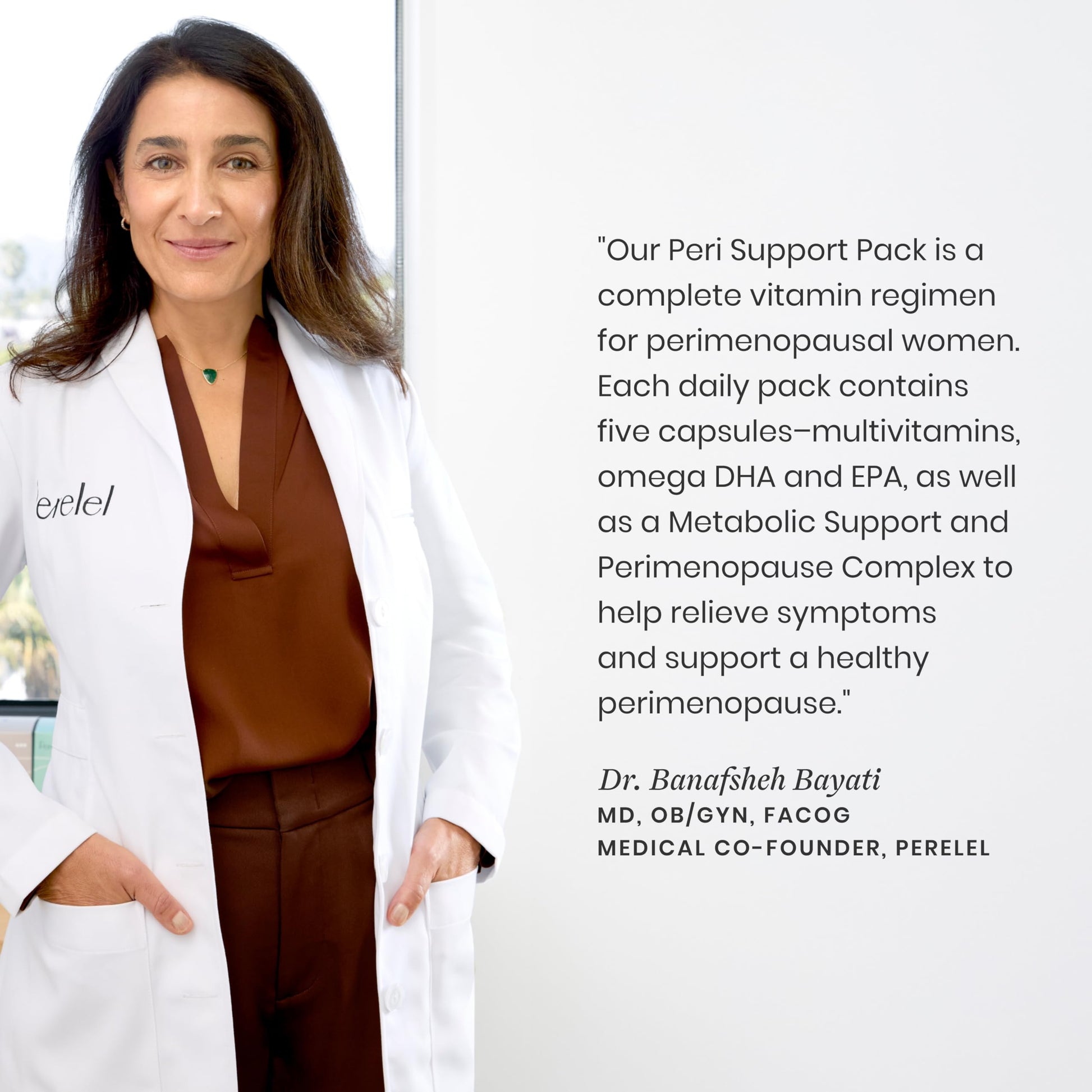 Perelel Peri Support Pack, Perimenopause Vitamins for Women, for Womens Nutrition Support & Overall Wellness, Soy & Gluten Free, Non GMO, 30 Daily Pill Packs Perelel buy supplements canada
