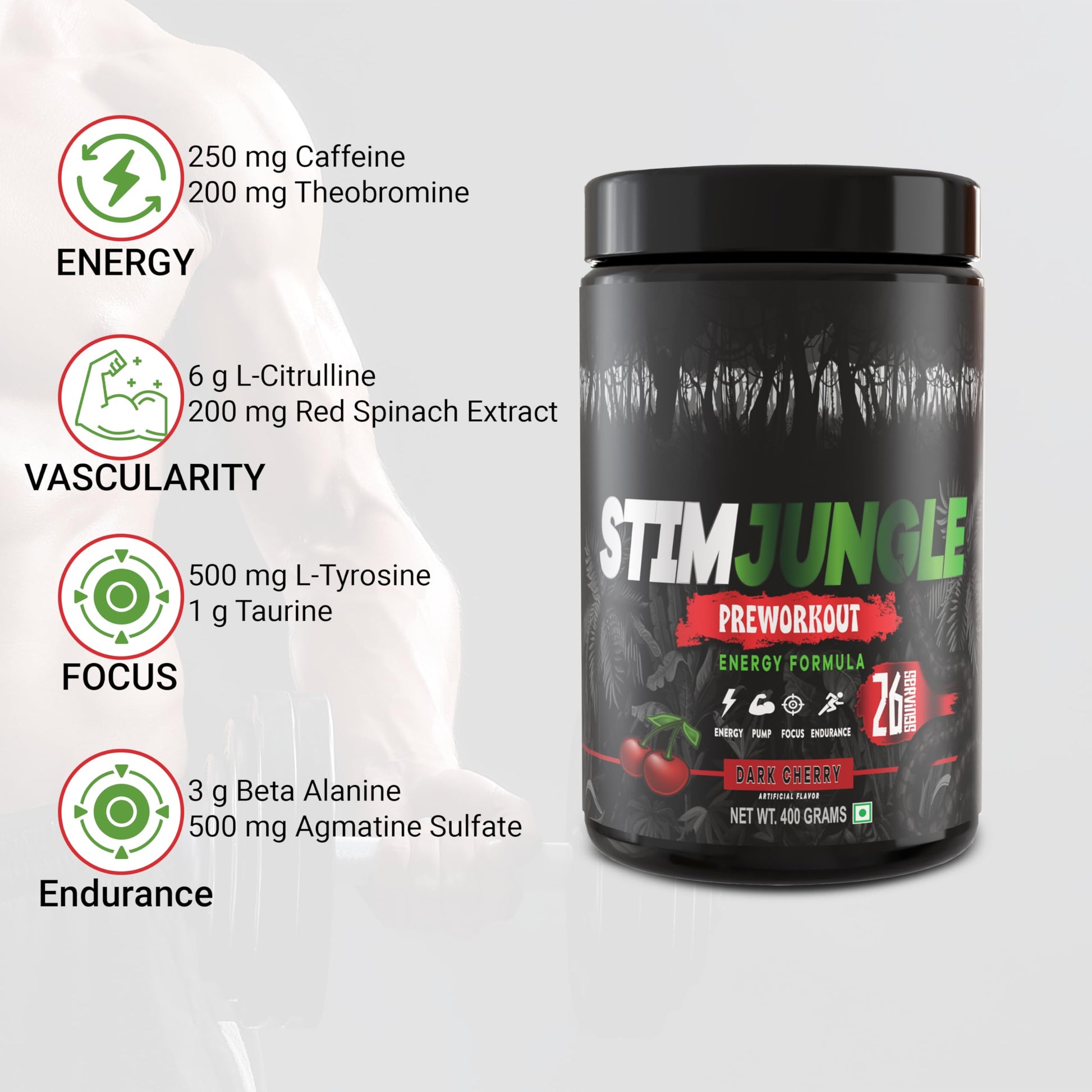 STIMJungle Essential Preworkout •Insane Energy •6G L-Citrulline •3G Beta Alanine STIMJungle buy supplements canada