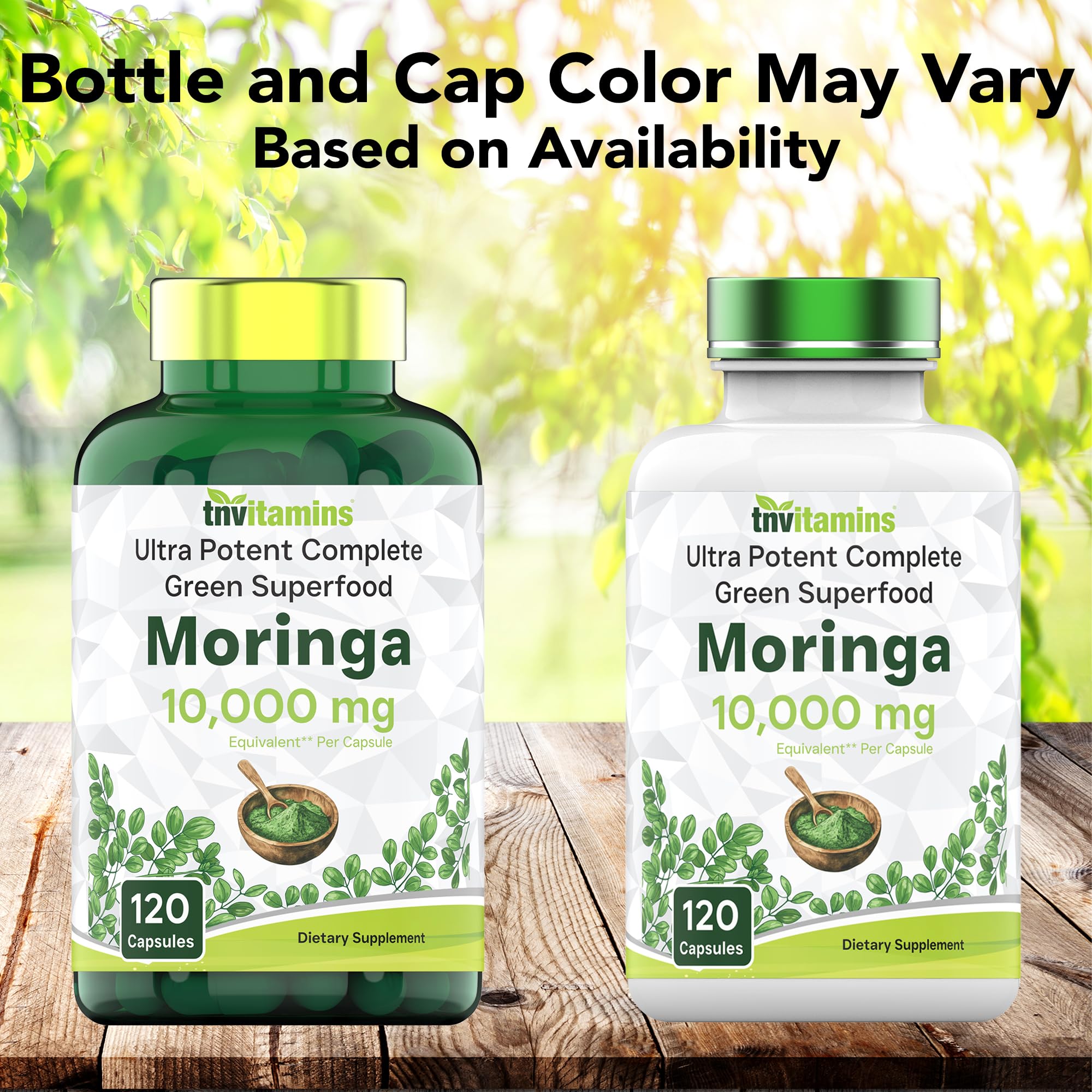 tnvitamins Moringa Capsules 10,000 mg - 120 Capsules | High Potency Moringa Leaf Extract Superfood Supplement for Energy tnvitamins buy supplements canada