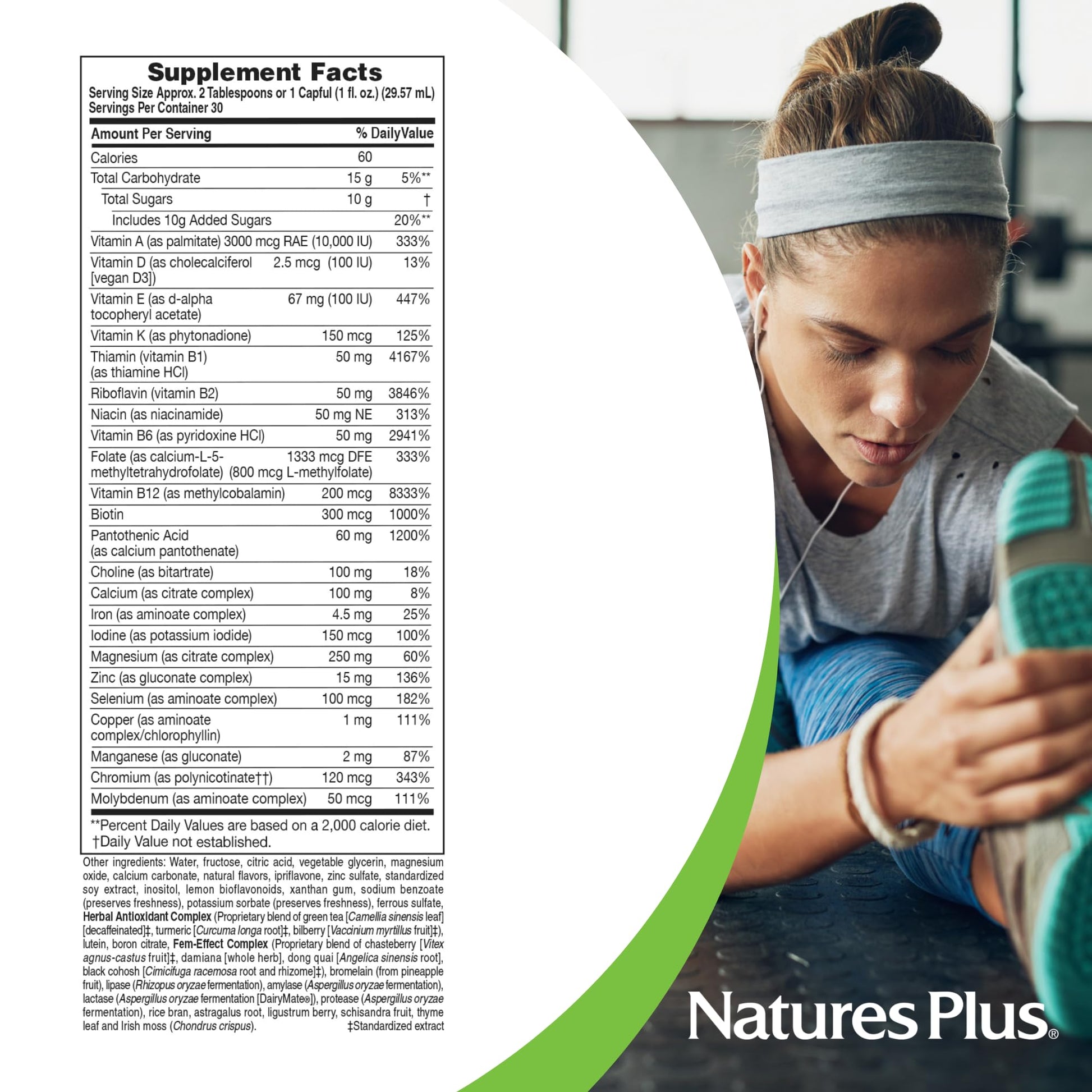 NaturesPlus Source of Life Women Liquid Multivitamin - 30 fl oz - Natural Berry Flavor - Whole Foods & Minerals - Healthy Immune System & Energy - Vegetarian, Gluten-Free - 30 Servings NaturesPlus buy supplements canada