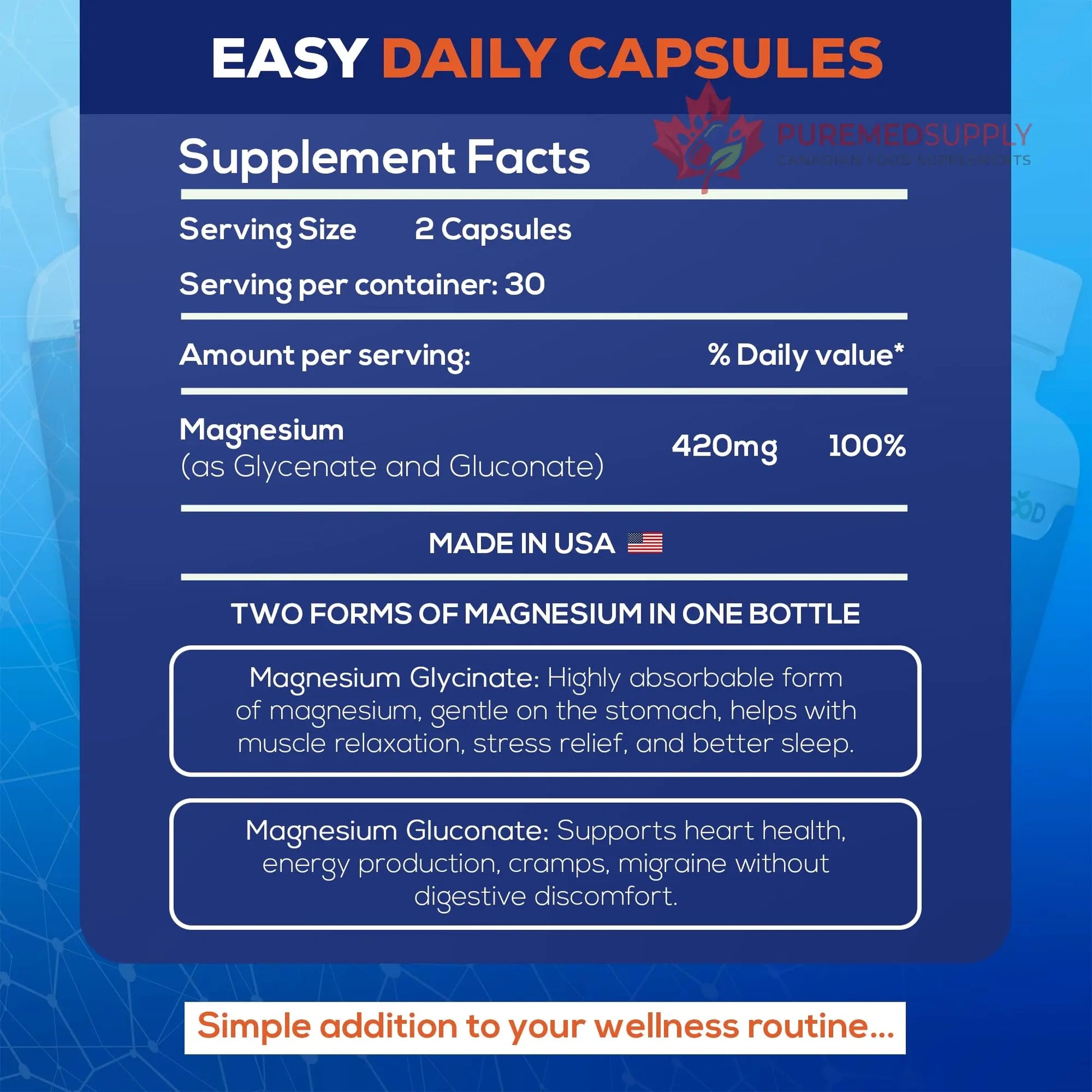 LiveGood™ Ultra Magnesium Complex, Organic Magnesium Glycinate and Gluconate for Muscle Recovery, Nerve Support & Relief – High Absorption Supplement, Vegan, Non-GMO, Made in USA, 60 Capsules LIVEGOOD buy supplements canada