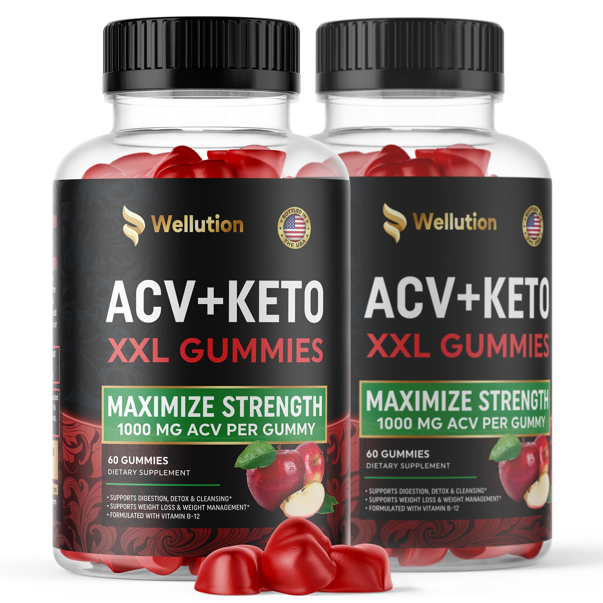 WELLUTION Apple Cider Vinegar 120 XXL Gummies - Support Digestion & Weight Management… WELLUTION buy supplements canada