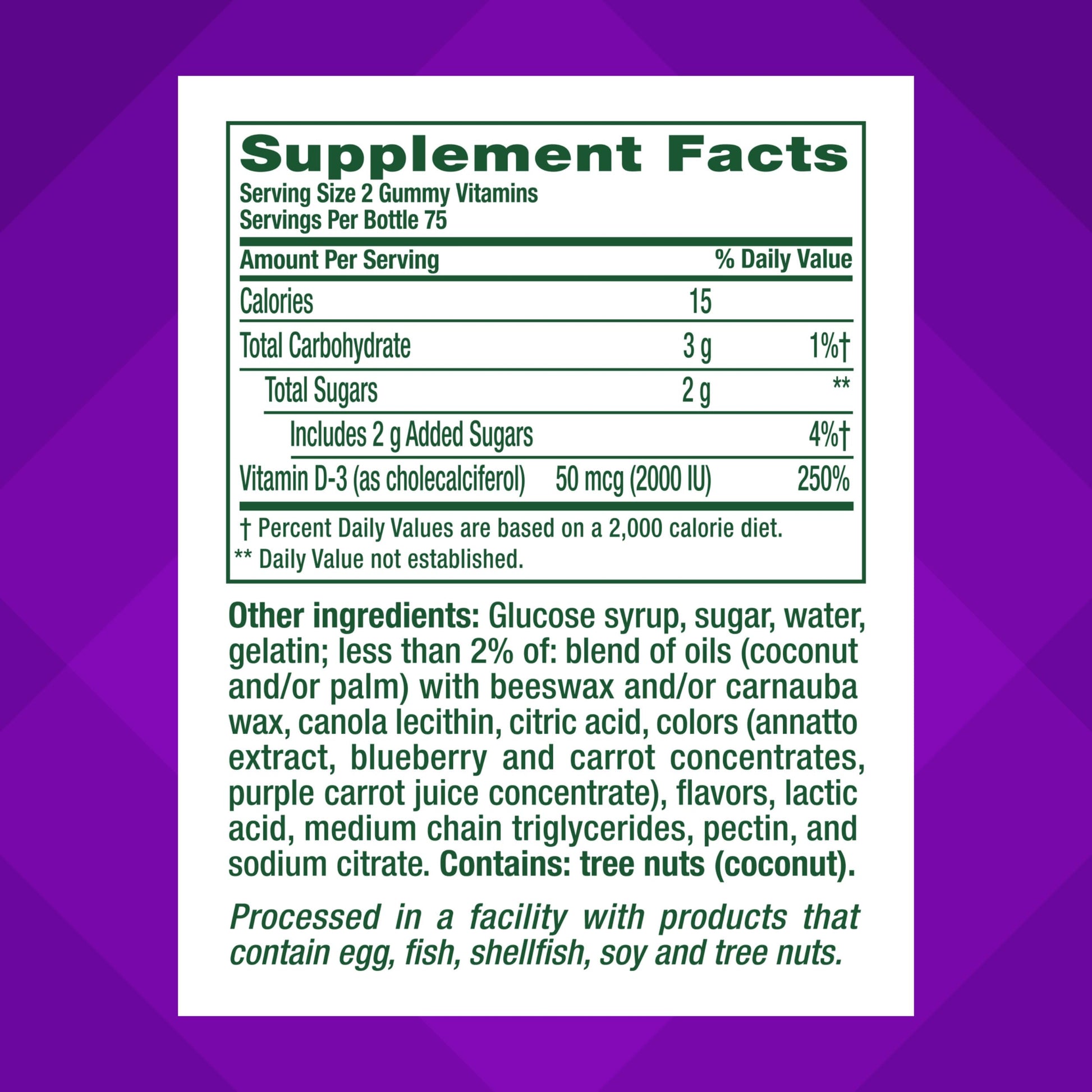 vitafusion Vitamin D3 Gummies, Bone and Immune Support, Peach, Blackberry, Strawberry Flavored Vitafusion buy supplements canada