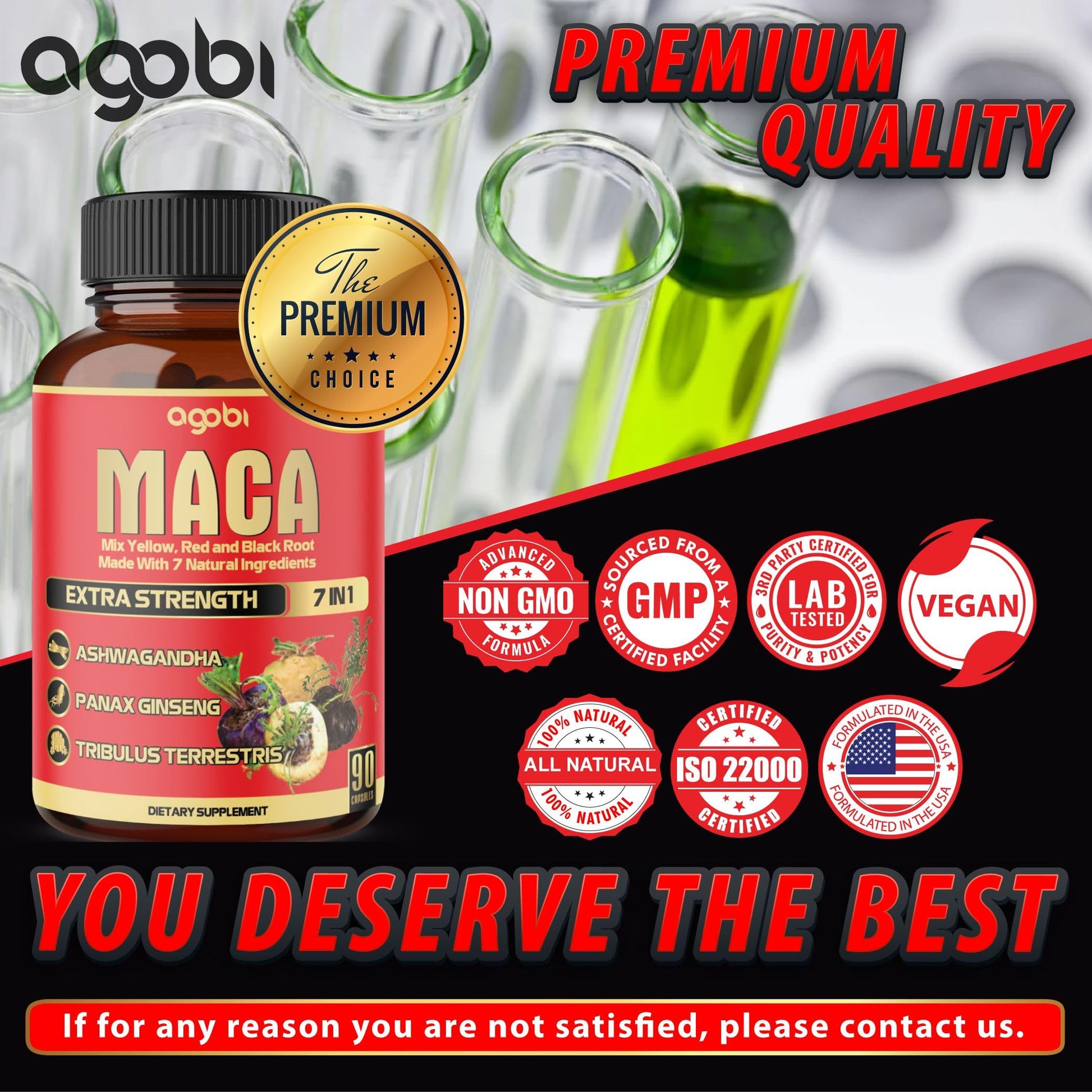 Maca Root Capsules - Supports Natural Health - Energy - Performance & Mood Supplement - Enhanced Blood Flow 3-Month Supply agobi buy supplements canada