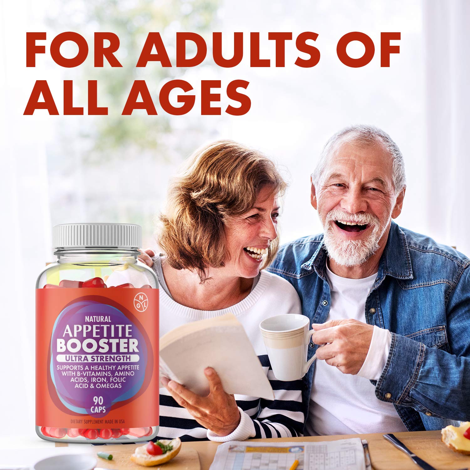 NGL Appetite Booster Pills Extra Strength for Adults Fortified with Lysine, Folic Acid, Iron NGL buy supplements canada