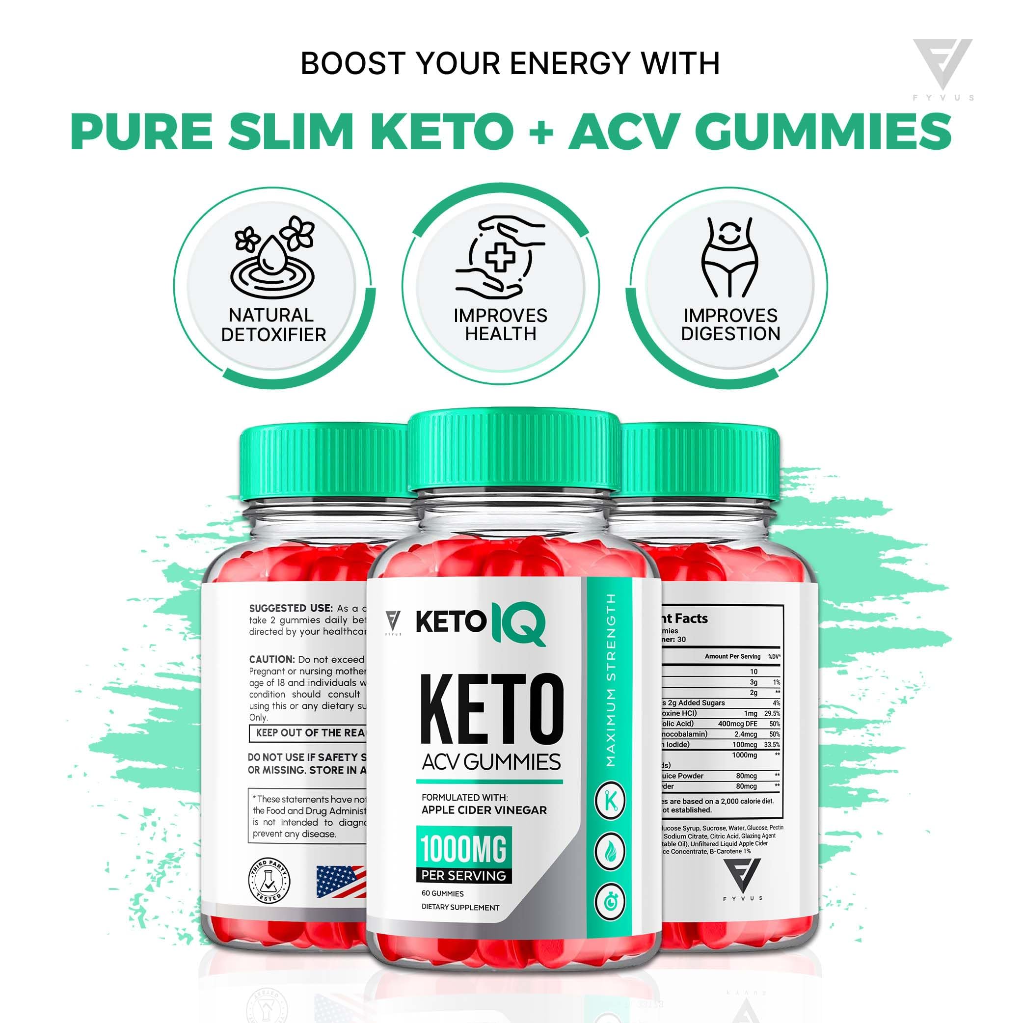 (3 Pack) Keto IQ KetoIQ Keto ACV Gummies, Keto IQ ACV Gummies Advanced Weight Loss Fyvus buy supplements canada
