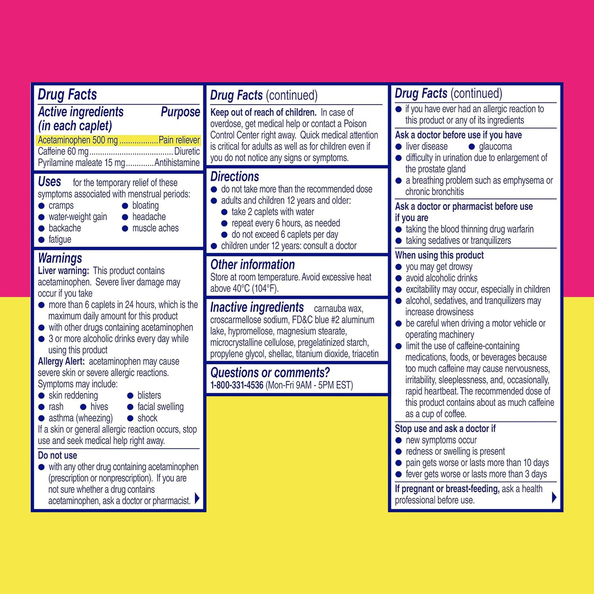 Midol Complete Menstrual Pain Relief Caplets, 40 Count - Provides Cramp, Headache, and Bloating Relief Midol buy supplements canada