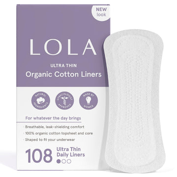 LOLA Ultra Thin Liners, 108 Count - Cotton Panty Liners for Women, Hypoallergenic Pads for Women LOLA buy supplements canada