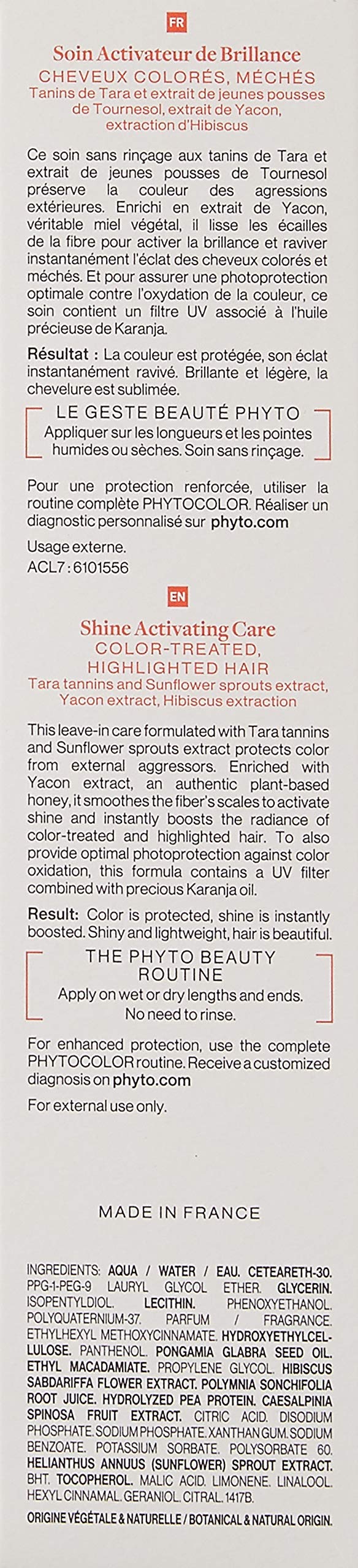 PHYTO Phytocolor Shine Activating Care, 5.07 fl oz PHYTO buy supplements canada