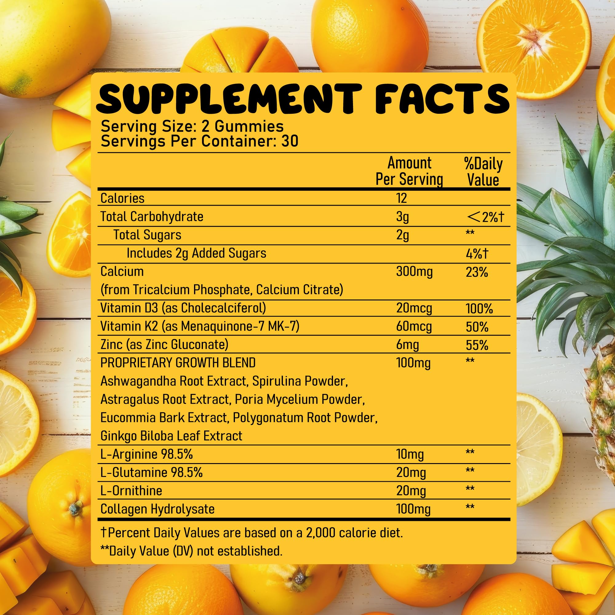 Juneno Height Growth Vitamins Supplement Gummies - Grow Taller for Teens Kids Boys Girls - Natural Height Increaser Maximizer Multivitamin Juneno buy supplements canada