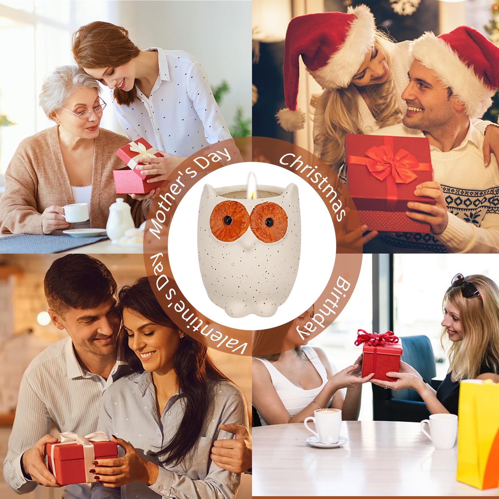 ETAKISH Lavender Scented Candle Gifts for Women, Cute Owl Highly Scented Aromatherapy Candle ETAKISH buy supplements canada