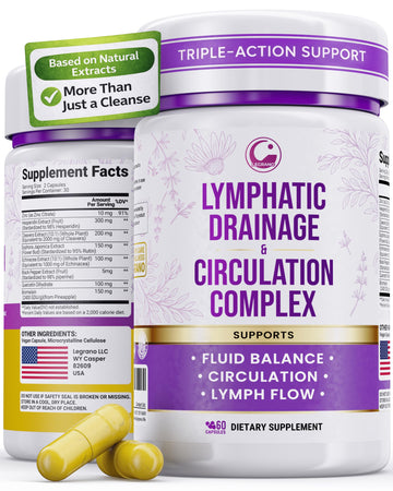 Advanced Lymphatic Drainage Supplements – Lymphatic Cleanse & Lymph System Support with Hesperidin, Rutin, Quercetin with Bromelain – Herbal Lymphatic Support Formula – 60 Capsules LEGRANO buy supplements canada