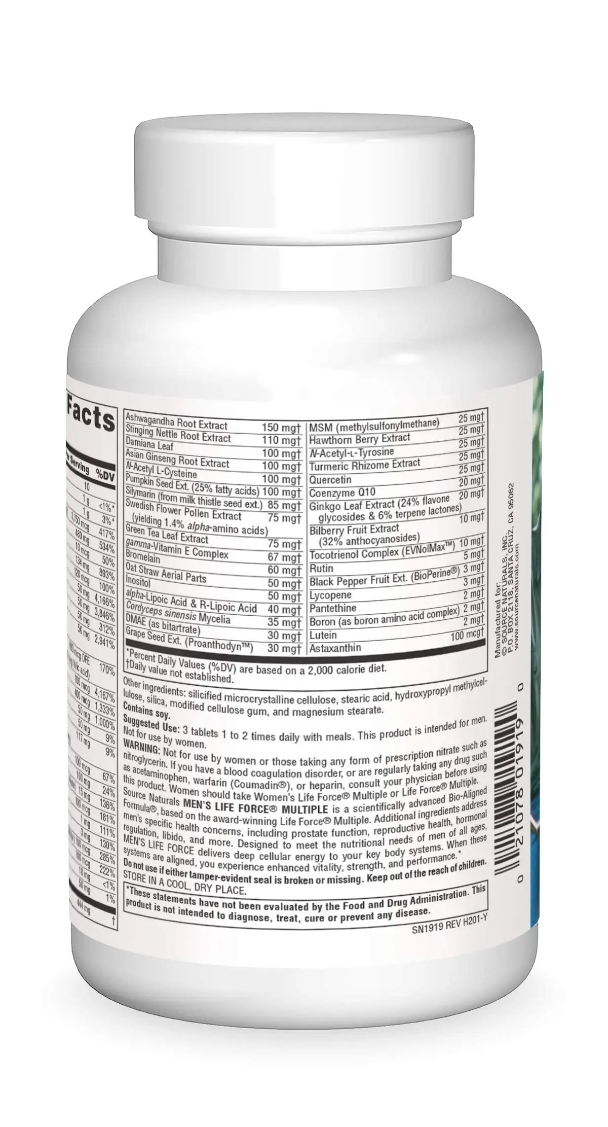 Source Naturals Men's Life Force Multiple Daily Multivitamin & Immune Health Supplement - 13 Essential Vitamins, Nutrients & Minerals - 180 Tablets Source Naturals buy supplements canada
