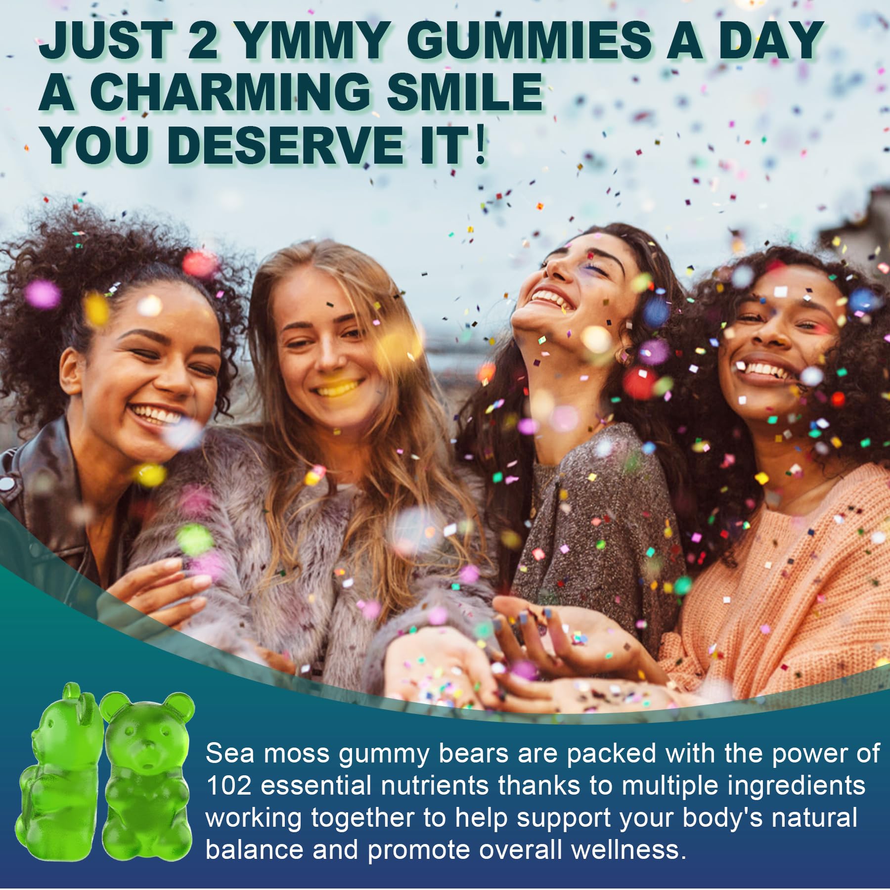 Sugar-Free Sea Moss Iodine Gummies 5000mg, Extra Strength Irish Moss Gel Supplement EnvyCure buy supplements canada