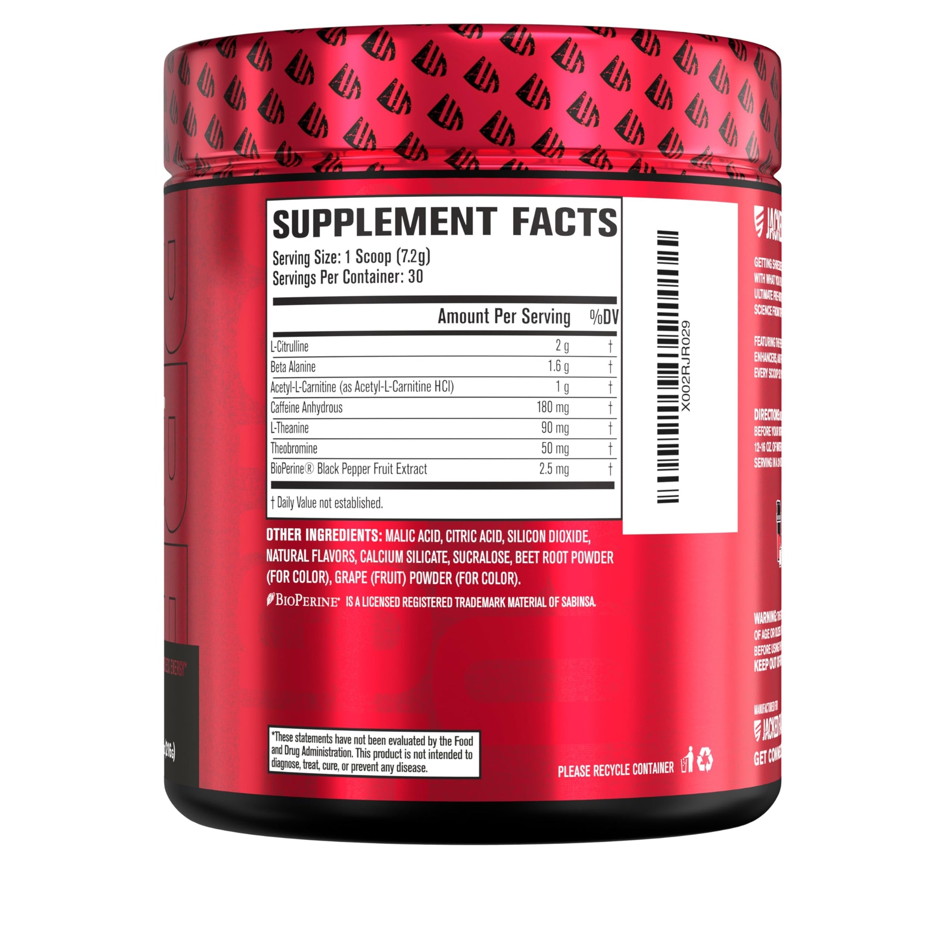 Jacked Factory NITROSURGE Shred Pre Workout Supplement - Energy Booster, Instant Strength Gains, Sharp Focus, Powerful Pumps - Nitric Oxide Booster & PreWorkout Powder Jacked Factory buy supplements canada