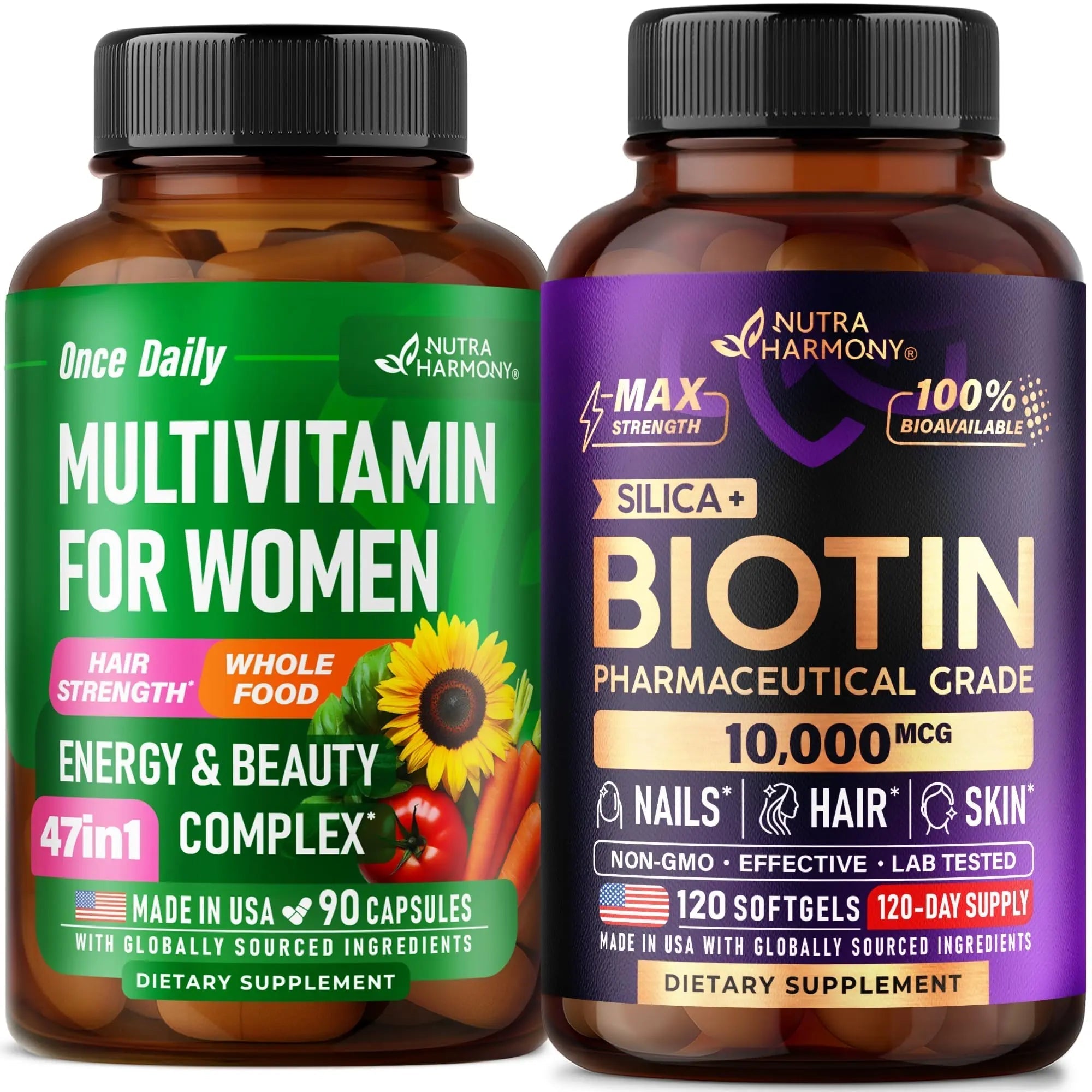 NUTRAHARMONY Multivitamins for Women & Biotin Softgels NUTRAHARMONY buy supplements canada