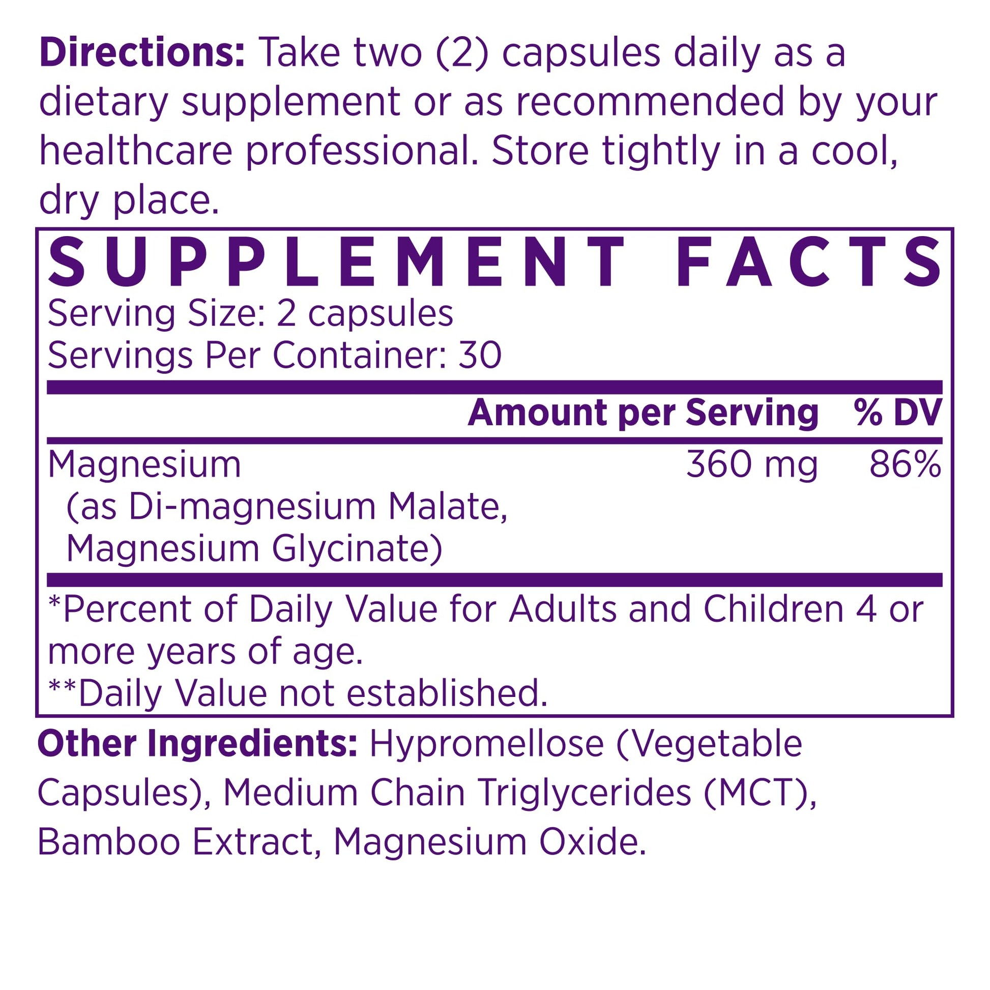 NAOMI Mighty Mg Magnesium Glycinate & Malate Complex 360mg, High Absorption Formula, Elemental Magnesium Supports Heart Health, Strong Bones, Better Sleep, Gluten-Free, Non-GMO, Vegan, 60 Veggie Caps NAOMI buy supplements canada