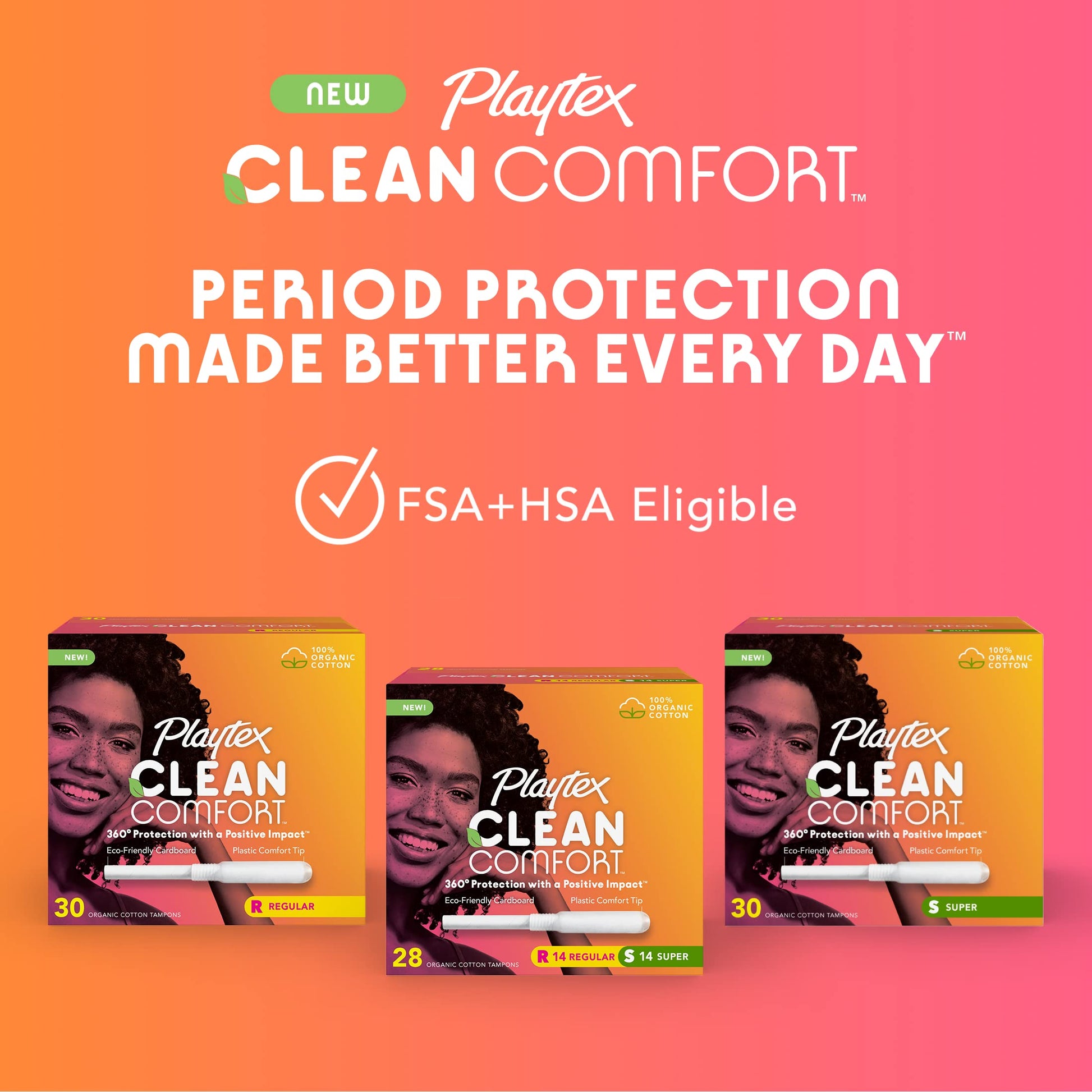 Playtex Clean Comfort Organic Cotton Tampons, Super Absorbency, Fragrance-Free, Organic Cotton PLAYTEX buy supplements canada