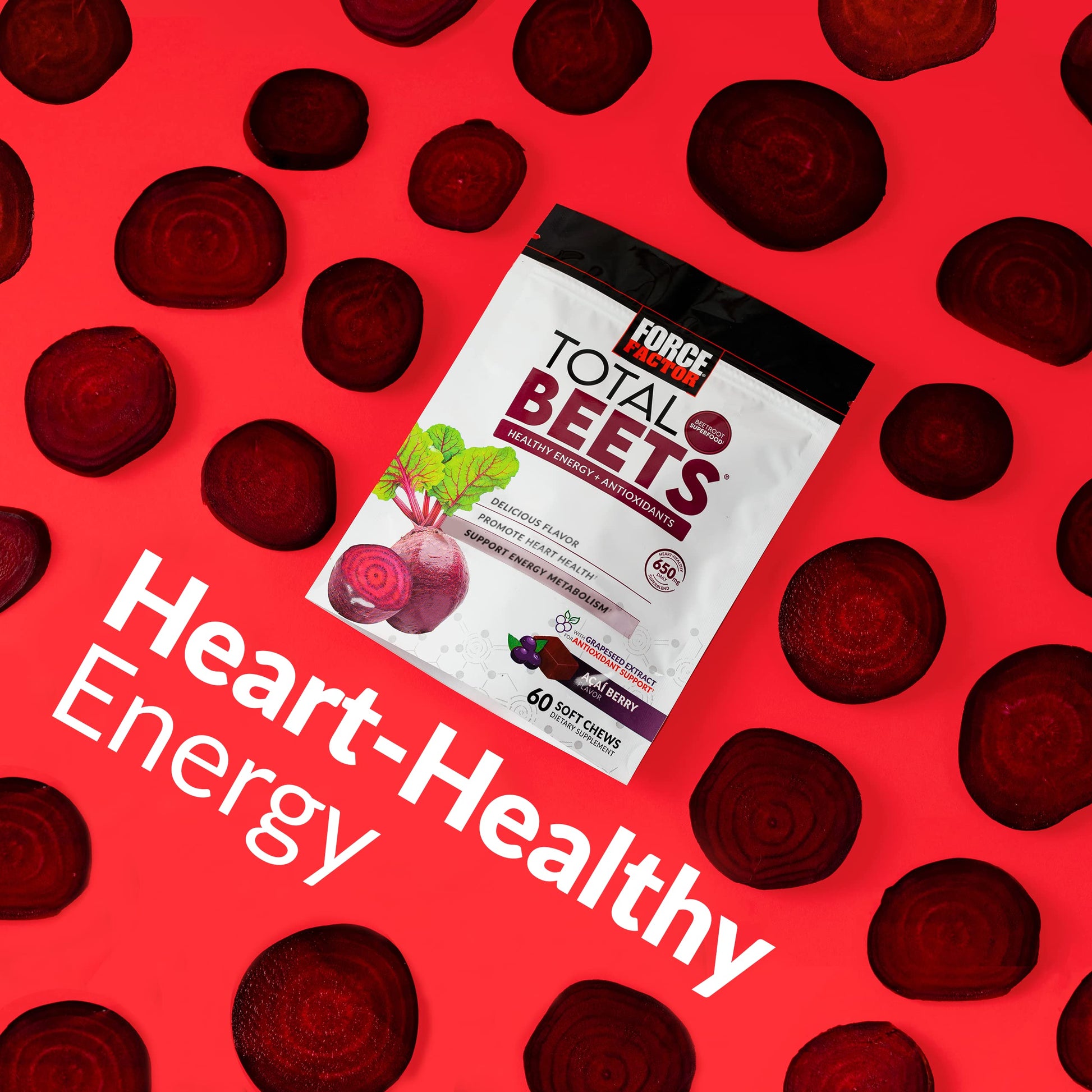 Force Factor Total Beets Soft Chews with Beetroot, Nitrates, L-Citrulline, Grapeseed Extract Force Factor buy supplements canada
