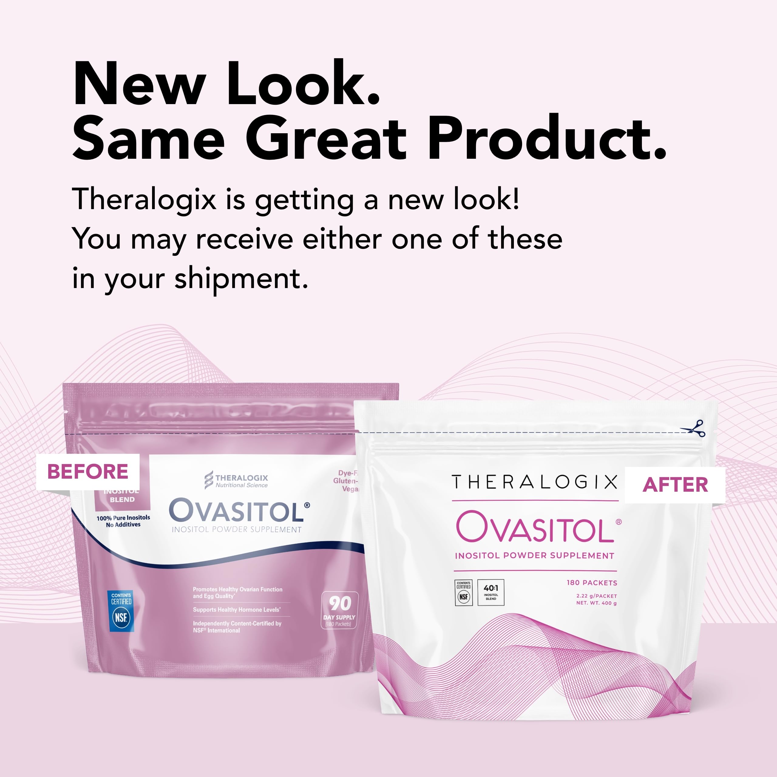 Theralogix Ovasitol Inositol Powder Packets - 180 Servings - Myo-Inositol Theralogix buy supplements canada
