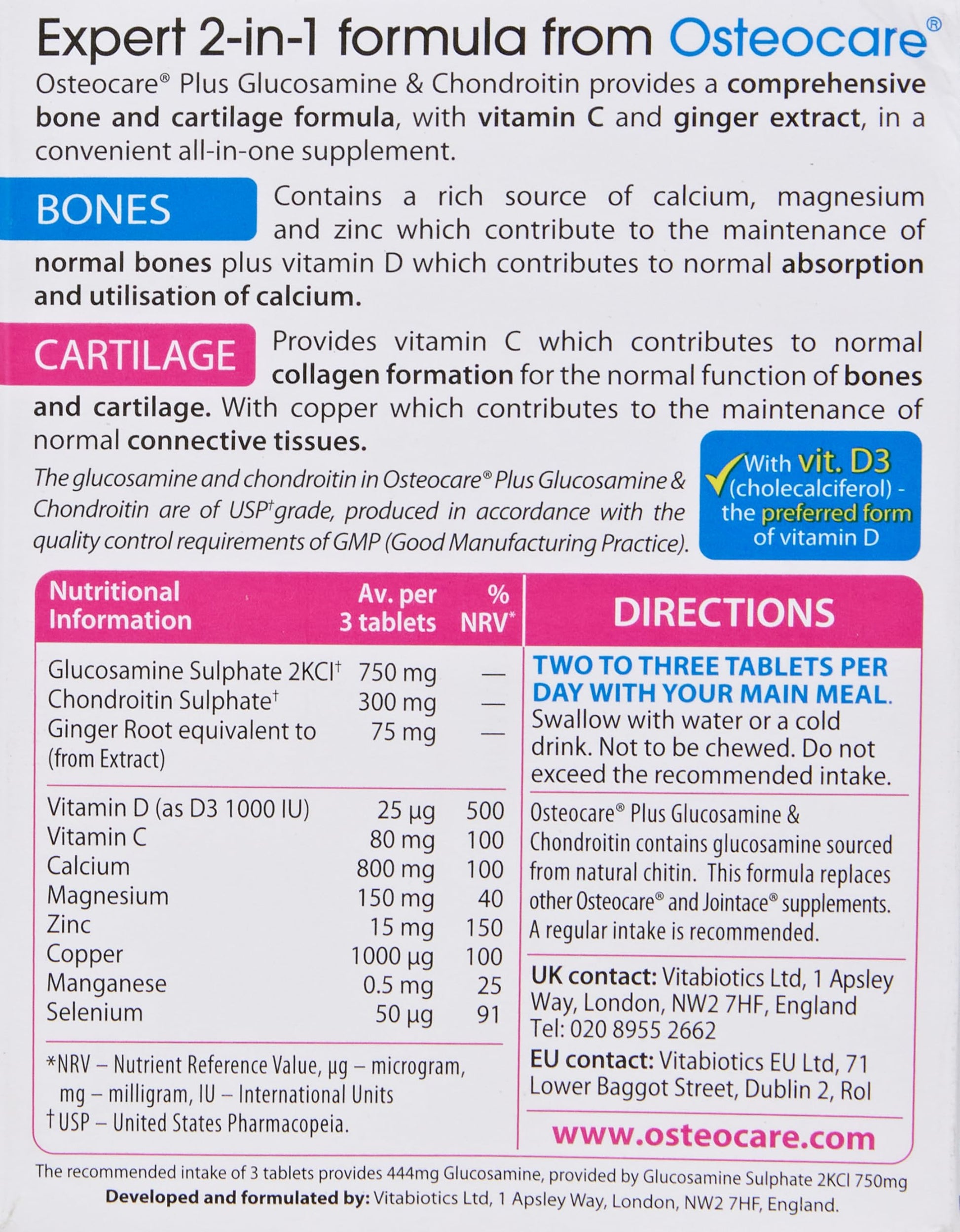 Vitabiotics Osteocare Joint Vitabiotics buy supplements canada