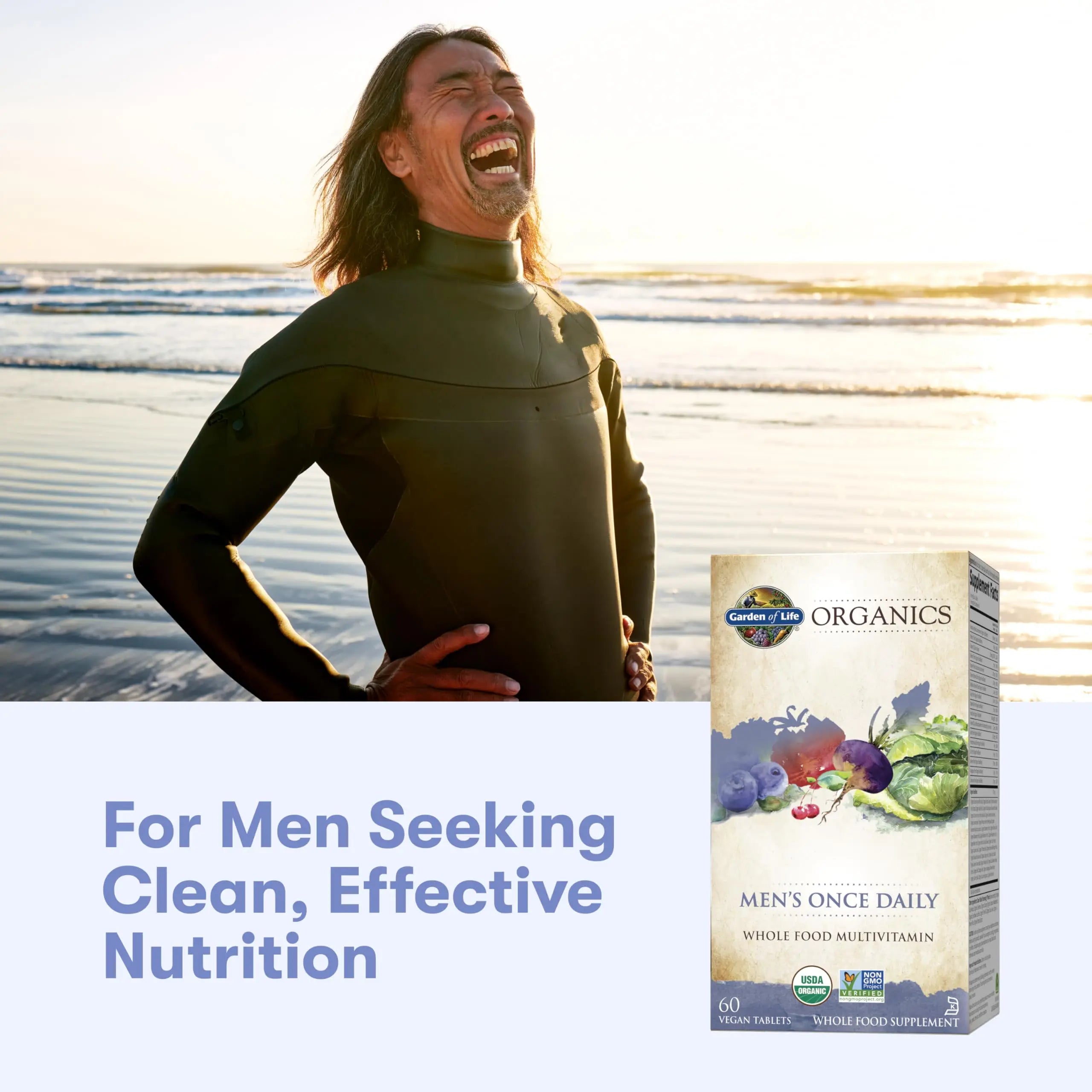 Garden of Life Once Daily Whole Food Multivitamin for Men, Organic Mens Vitamins & Minerals, Vitamin C, Zinc, Vegan Garden of Life buy supplements canada